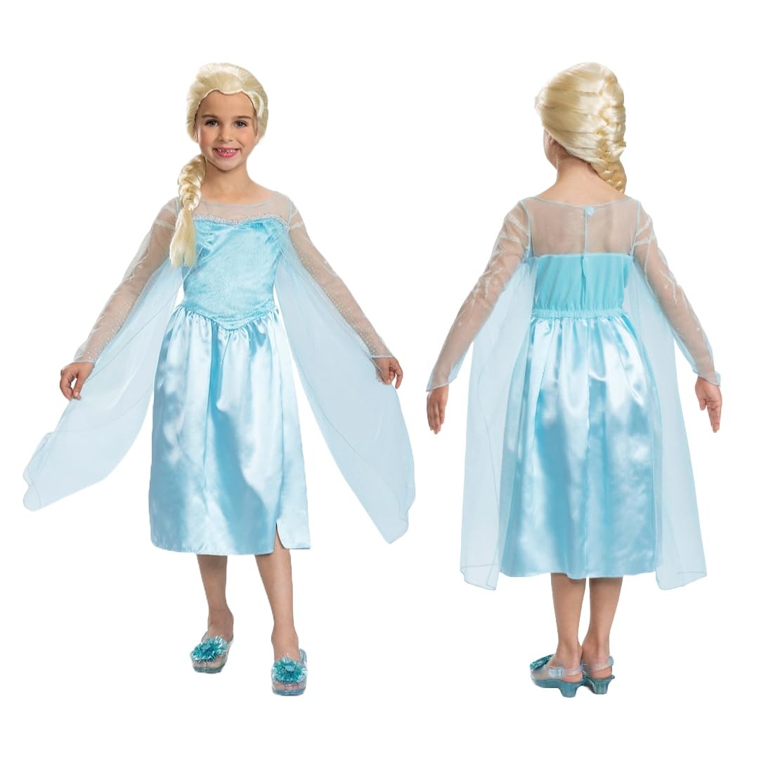 Disney Frozen Elsa Fancy Dress for Kids Official Frozen 5-6 Years