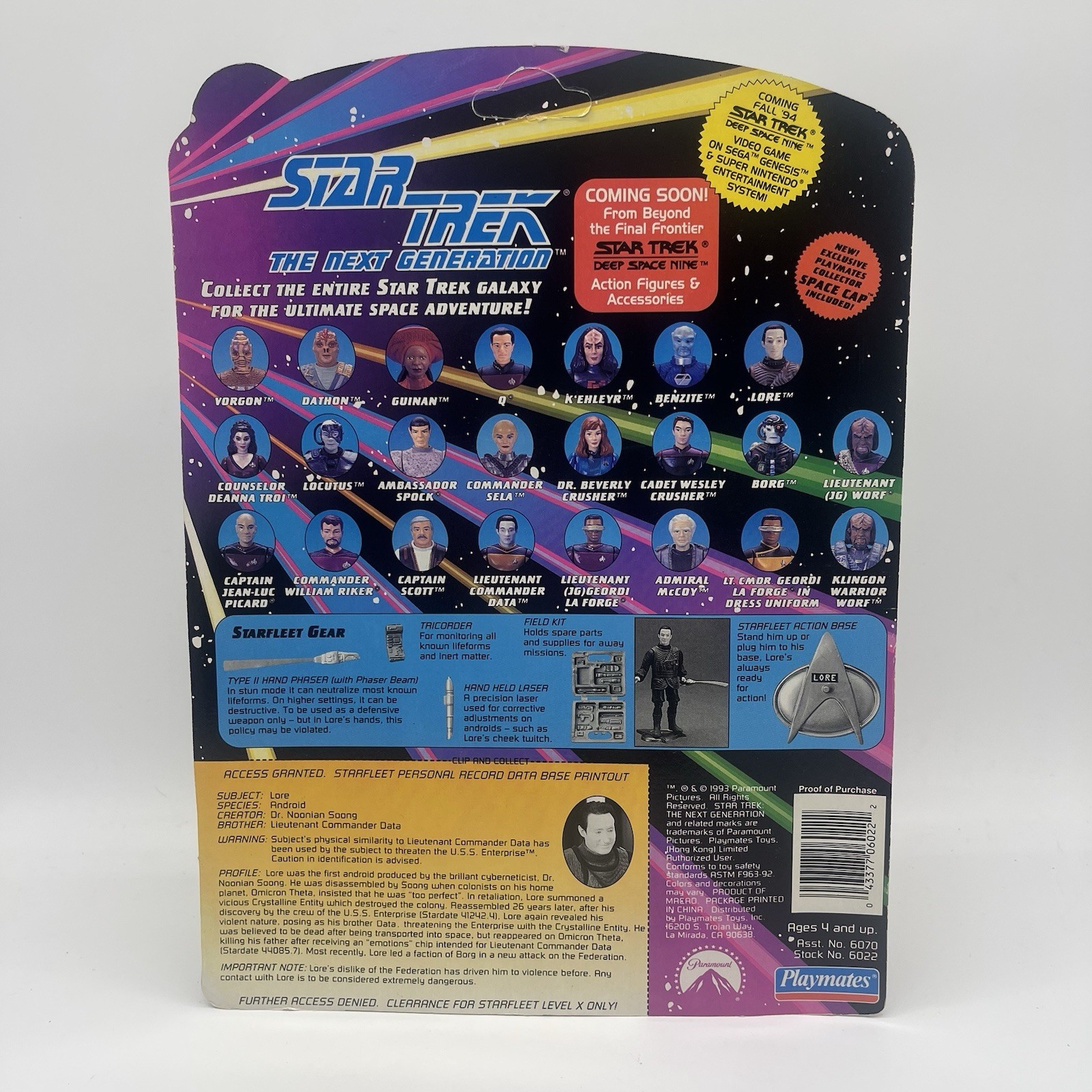 Playmates Star Trek The Next Generation Lore Action Figure