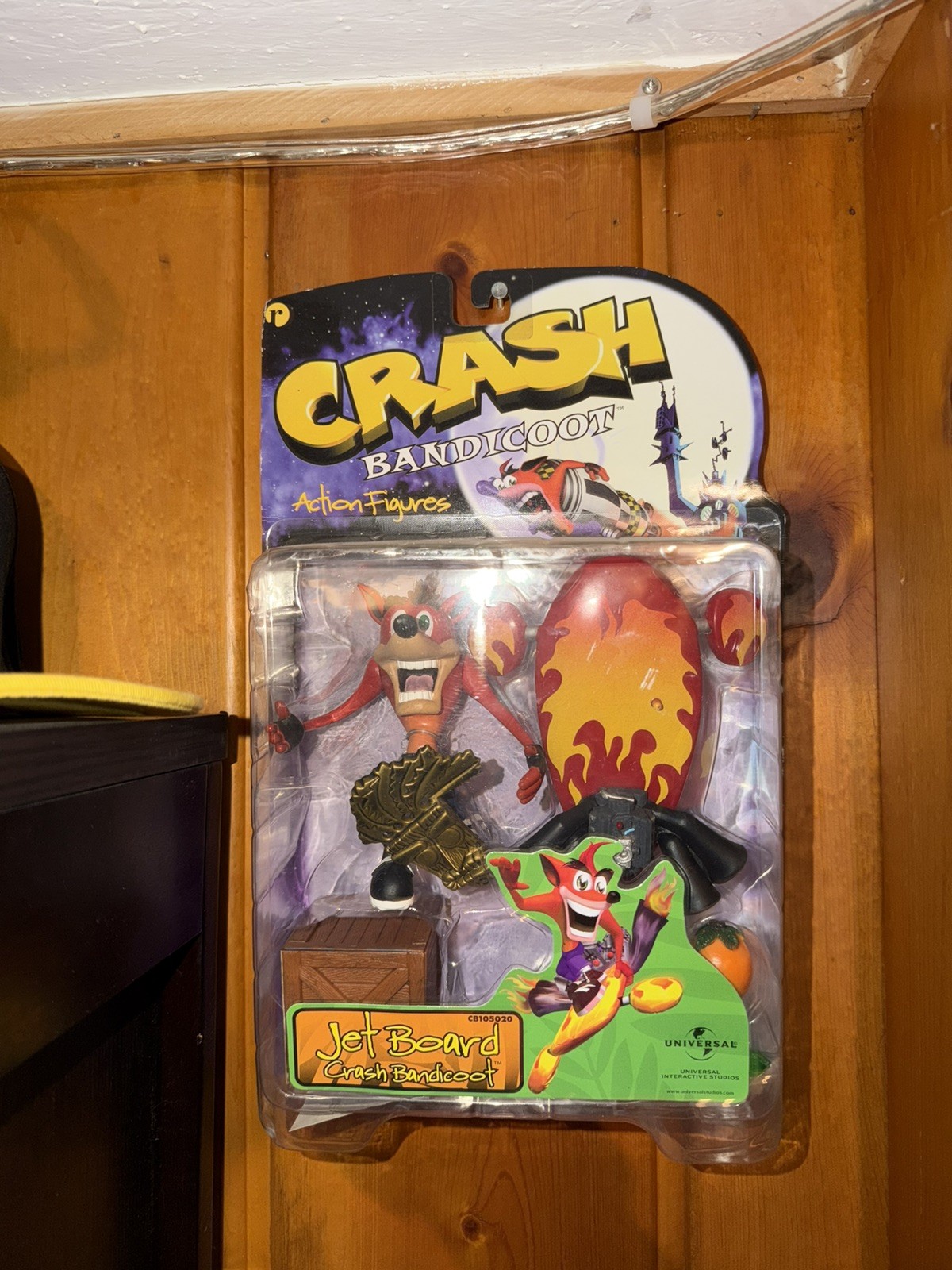 CRASH BANDICOOT SERIES 1 Jet Board Action Figure Vintage 1998 ReSaurus SEALED
