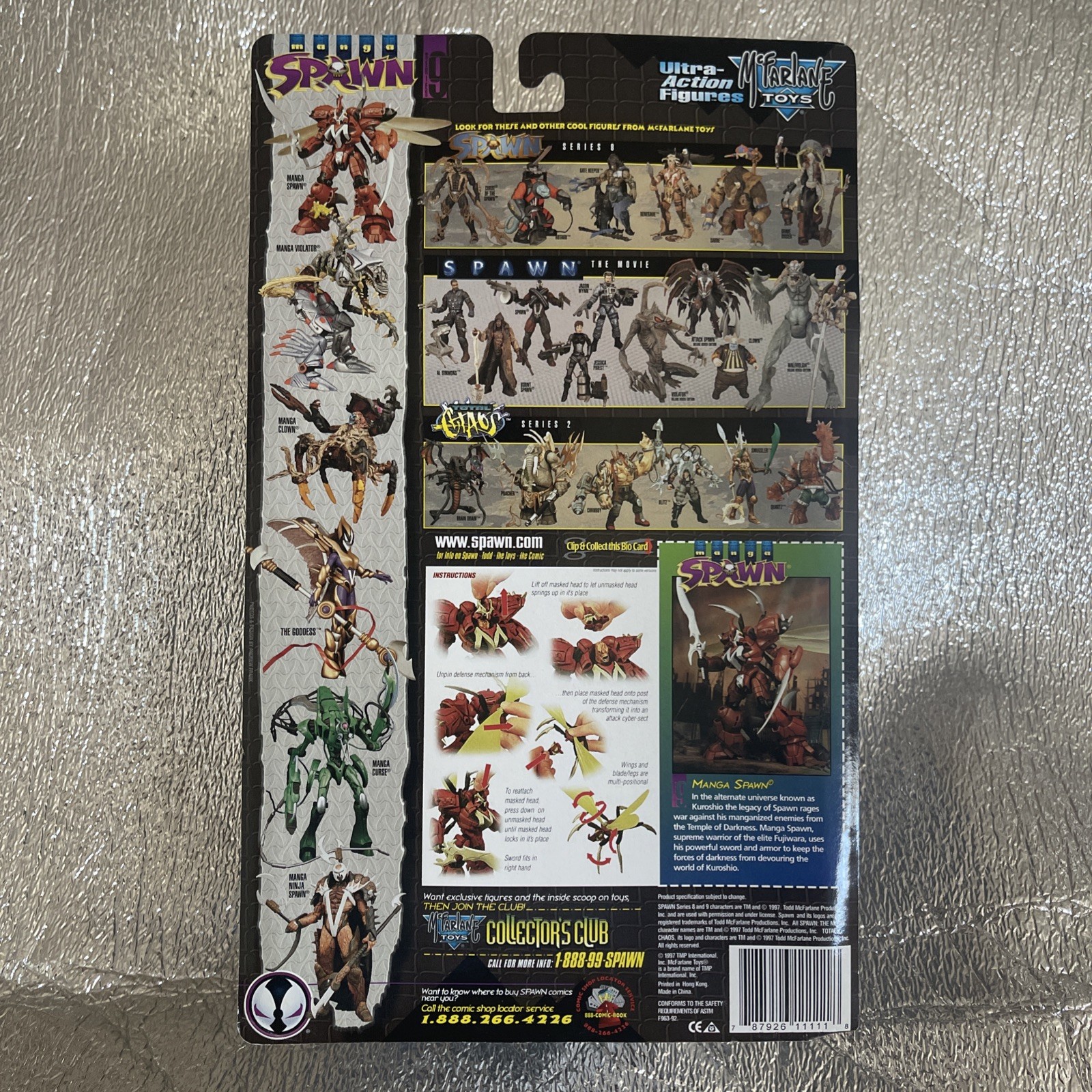 Manga Spawn Ultra Action Figure Series 9 VTG 1997 McFarlane Toys NEW
