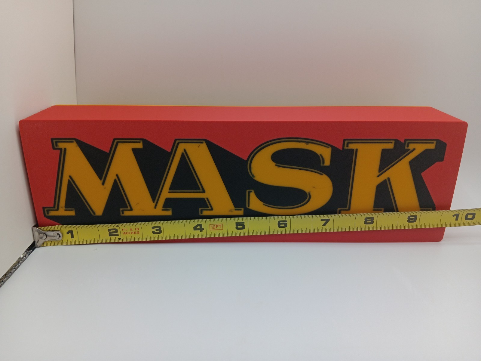 Retro Kenner M.A.S.K. Lightbox Sign for MASK collection display