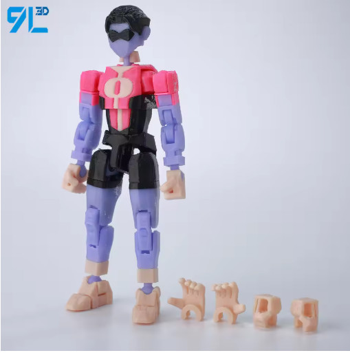 3D Printed Superhero Action Figure Collectible Deadpool Spider-Man Venom