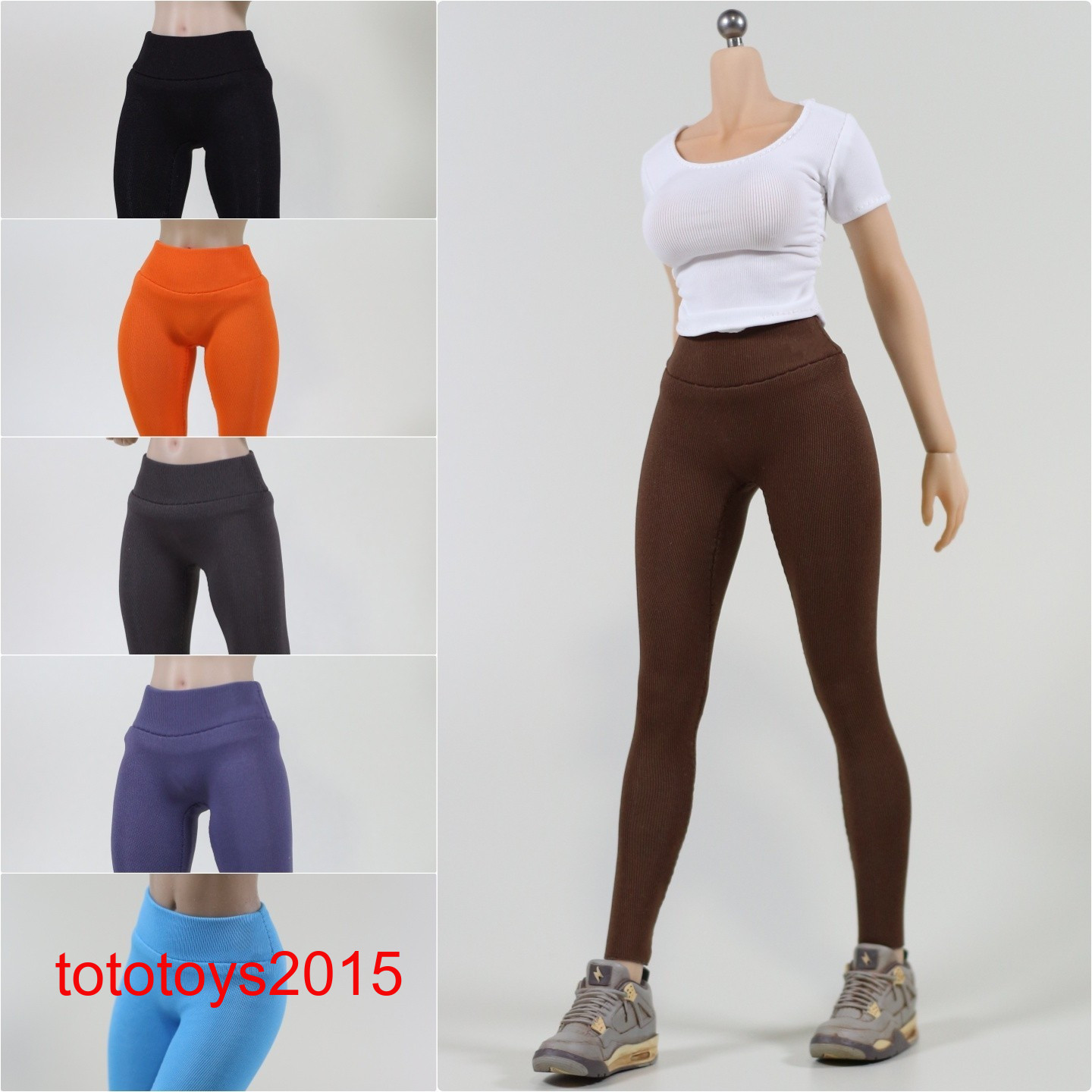 1/6 Tight Leggings Pants Clothes For 12″ Female PH TBL Action Figure Body Toy