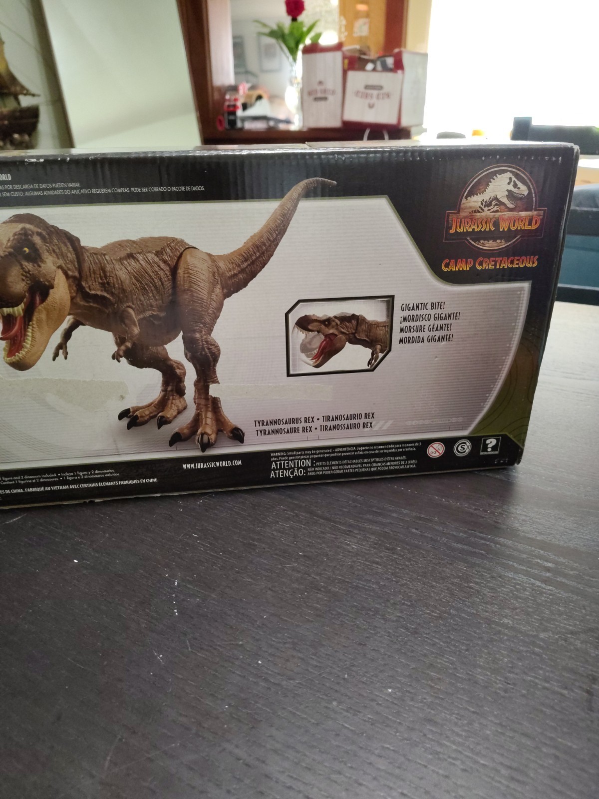 Jurassic Park World T-Rex Darius Blue Raptor Camp Cretaceous Playset New