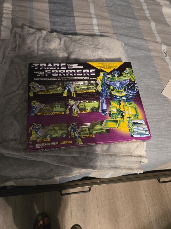 Transformers G1 Devastator Constructicons Reissue 100% Complete w/Box
