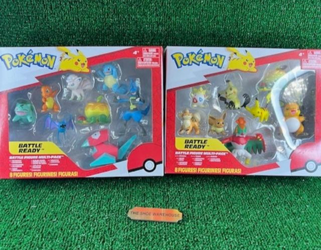 Pokemon Battle Ready! 8 Figure Battle Action Figure Multi-Pack SET (2) NEW