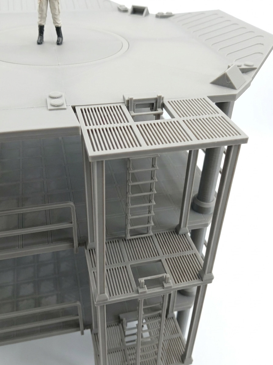 HUGE INDUSTRIAL MECH LANDING PAD 1:18 figure STAR WARS DIORAMA TOWER PLATFORM