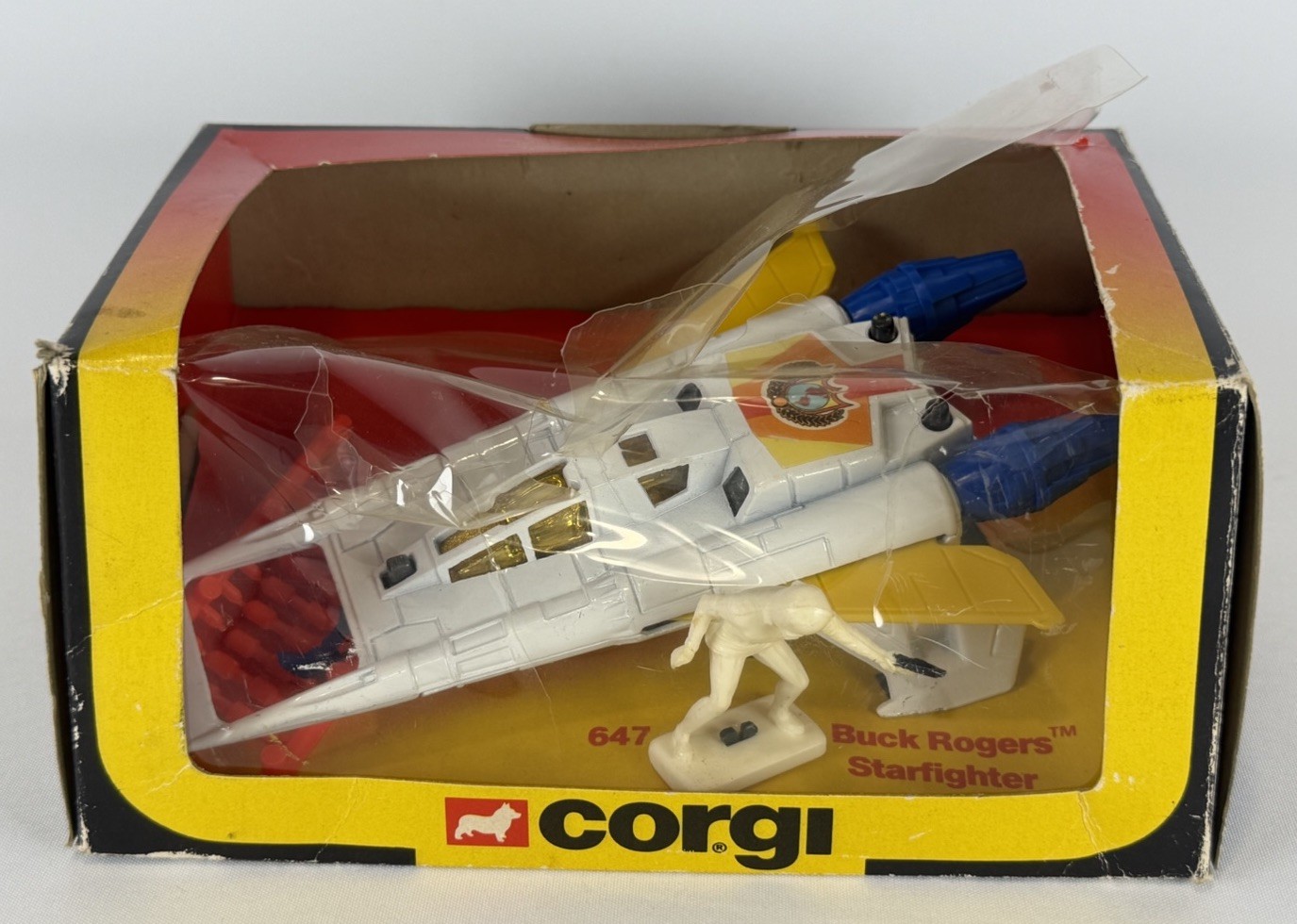 CORGI BUCK ROGERS STARFIGHTER #647 VINTAGE ACTION FIGURE *INCOMPLETE*