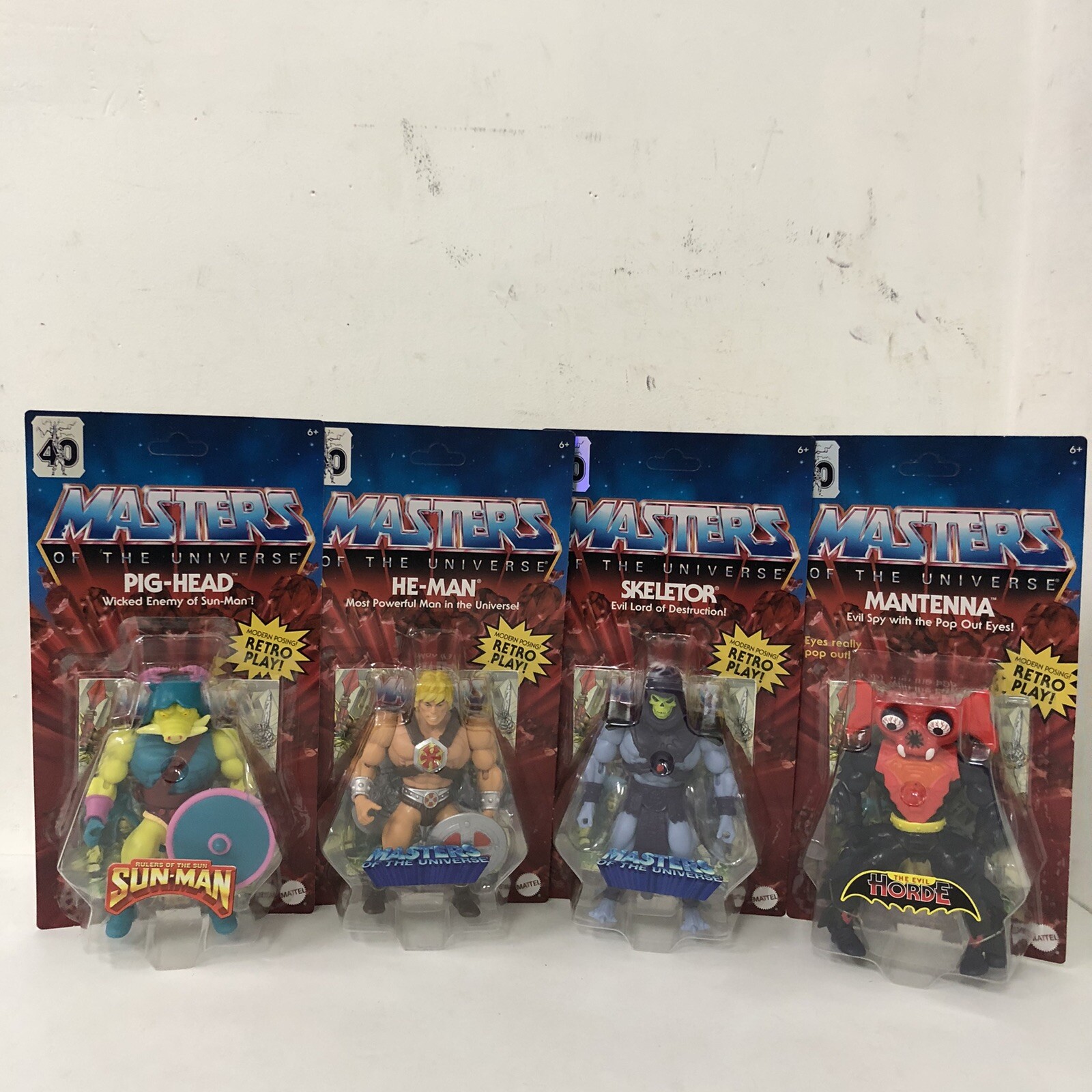 Masters Of The Universe Origins Wave 9 200X Skeletor HE-MAN Pig Head & Mantenna