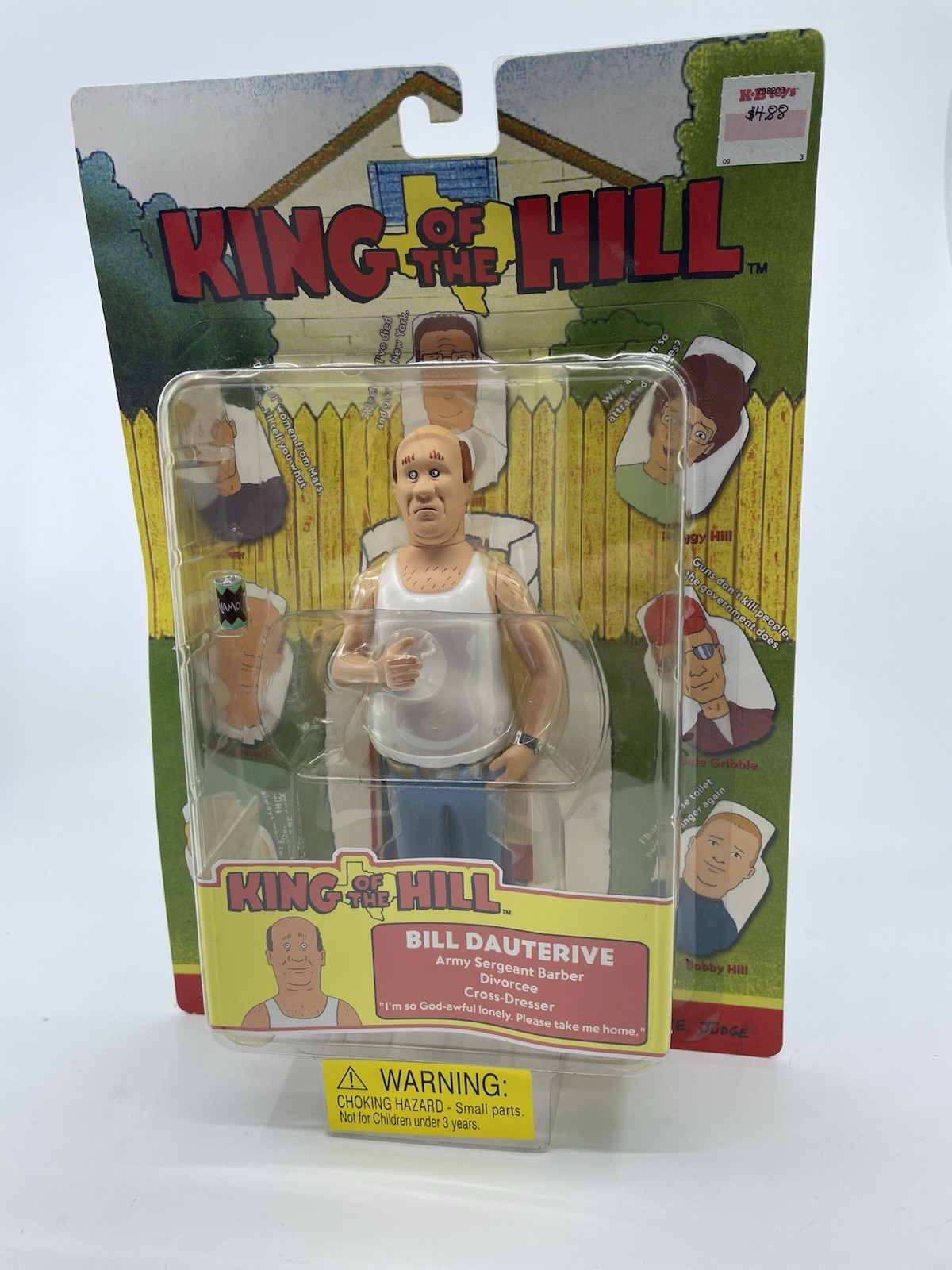 KING OF THE HILL – BILL DAUTERIVE TOYCOM SOTA ACTION FIGURE MIKE JUDGE SEALED