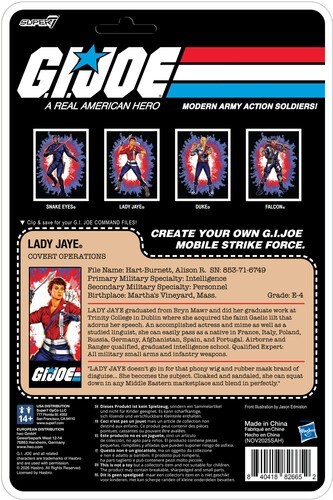 WB Super7 – G.I. Joe – ReAction+ Wv8 – Lady Jaye (America’s 250th Anniversary)