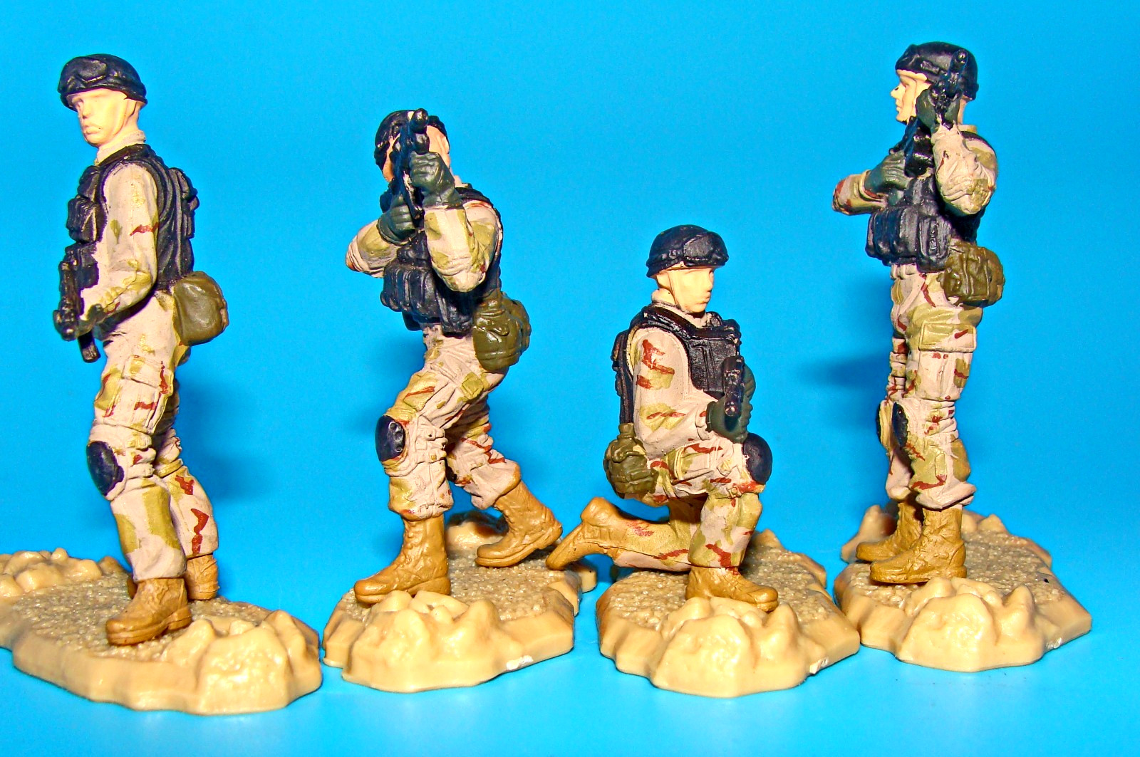 1:32 Forces of Valor Unimax U.S. Navy Seal Delta Black Hawk Down Figures Set Lot