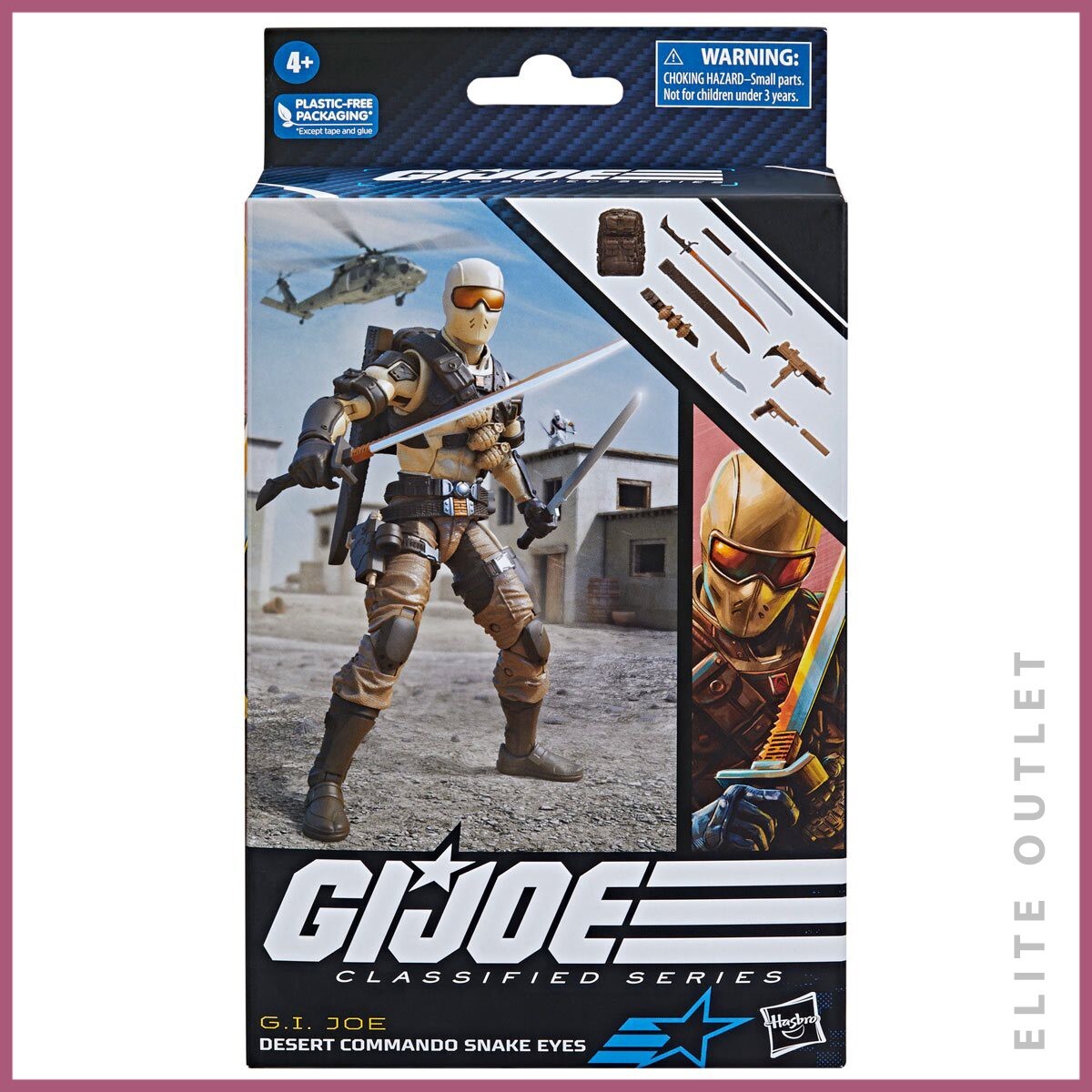 Hasbro G.I. Joe Classified Series 6-Inch Desert Commando Snake Eye Action Figure
