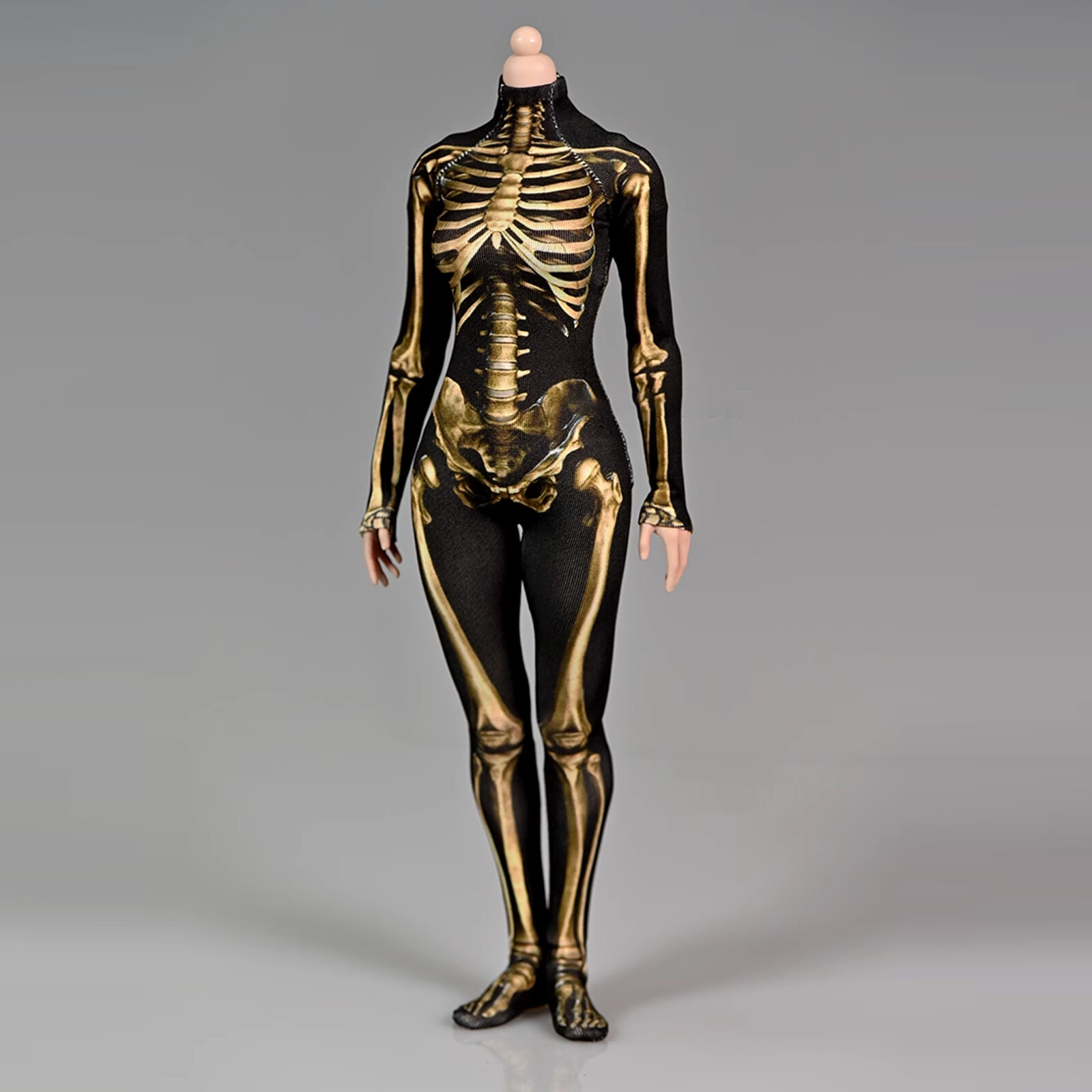 1/6 Female Skeleton Elastic Tight Bodysuit Clothes For 12″PH TBL Figure Body