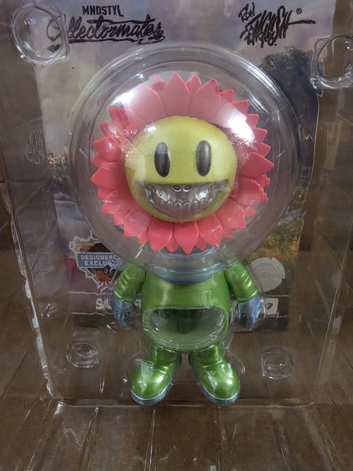Ron English Sunflower Grin METALLIC 4.75″ Figure MINDstyle DCon 2024 LE1000