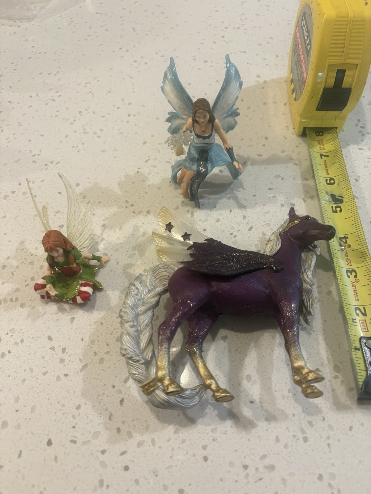 Schleich Bayala Fairies & Pegasus Horse Action Figures Free Ship in USA