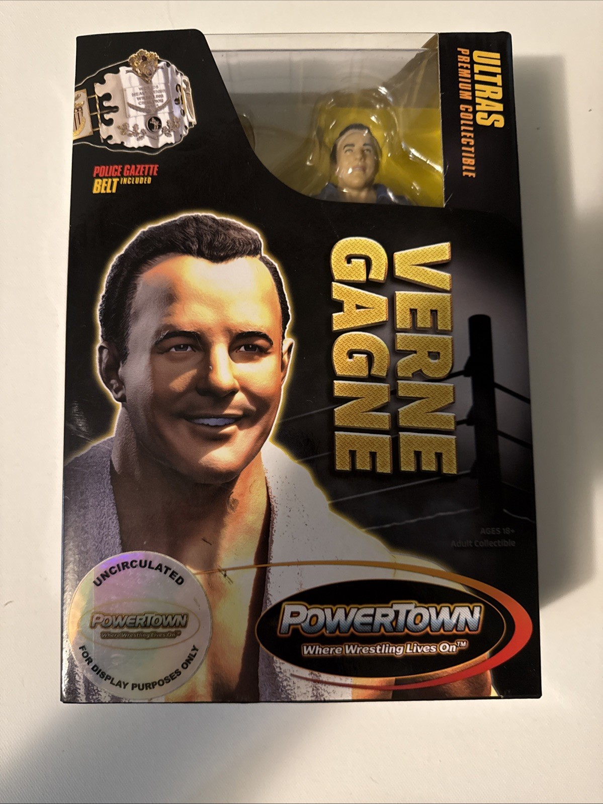 Powertown Wrestling Ultras Verne Gagne Action Figure – Uncirculated Sealed