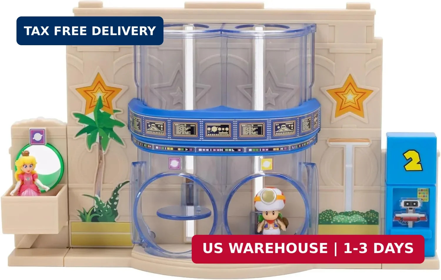 The Super Mario Galaxy Movie – Gateway Galaxy Diorama Playset with 1.5 Inch Prin