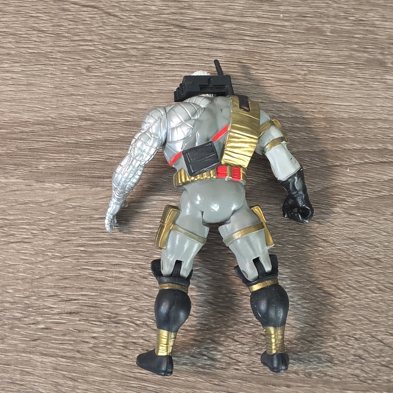 Vintage 1993 Marvel Cable X-Men X-Force Toy Biz Action Figure Grey Gold Silver