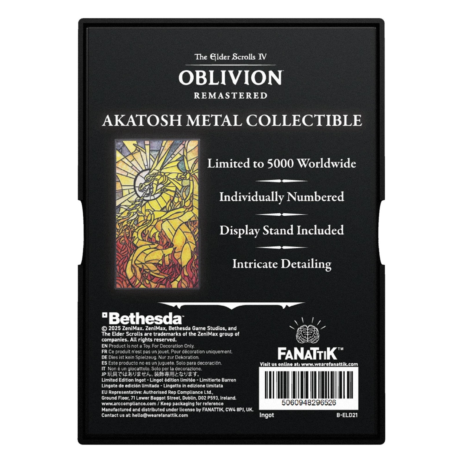 The Elder Scrolls IV: Oblivion Limited Edition Akatosh Ingot