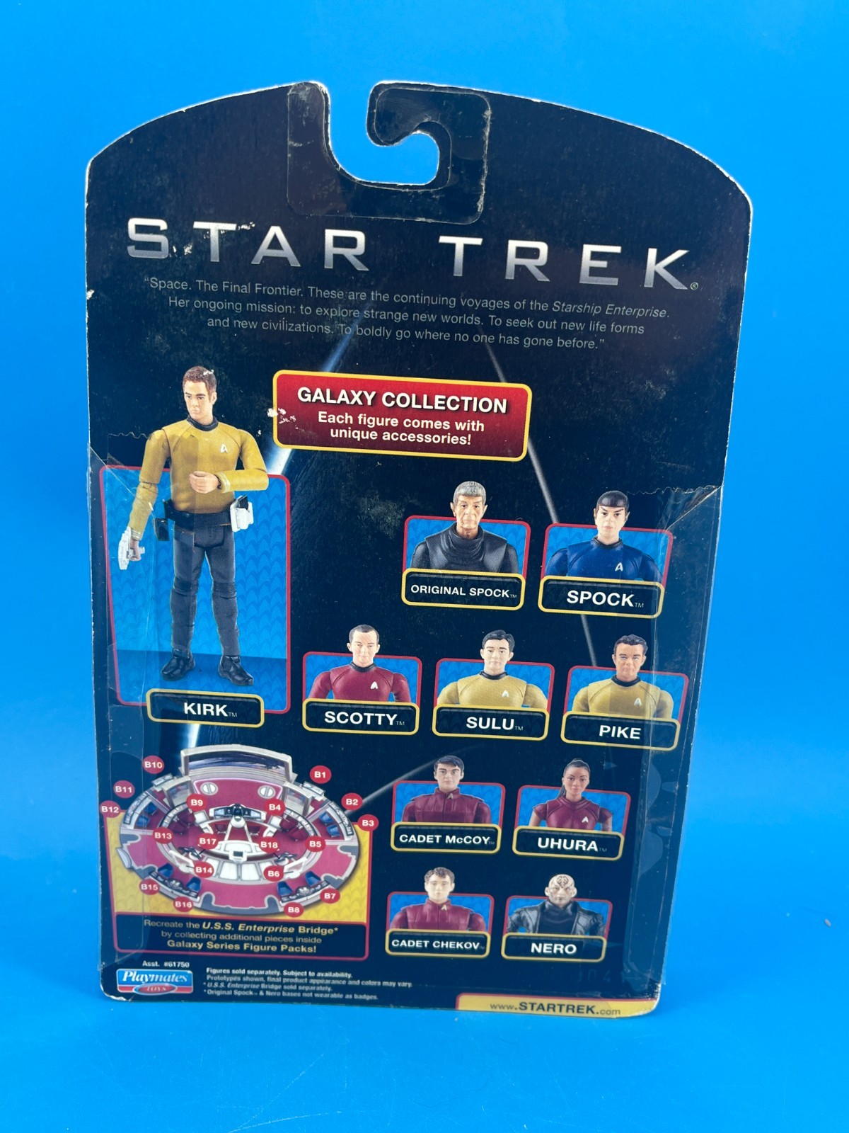 2009 Star Trek Galaxy Collection LOT 7 Figures Playmates Kirk Spock MOC