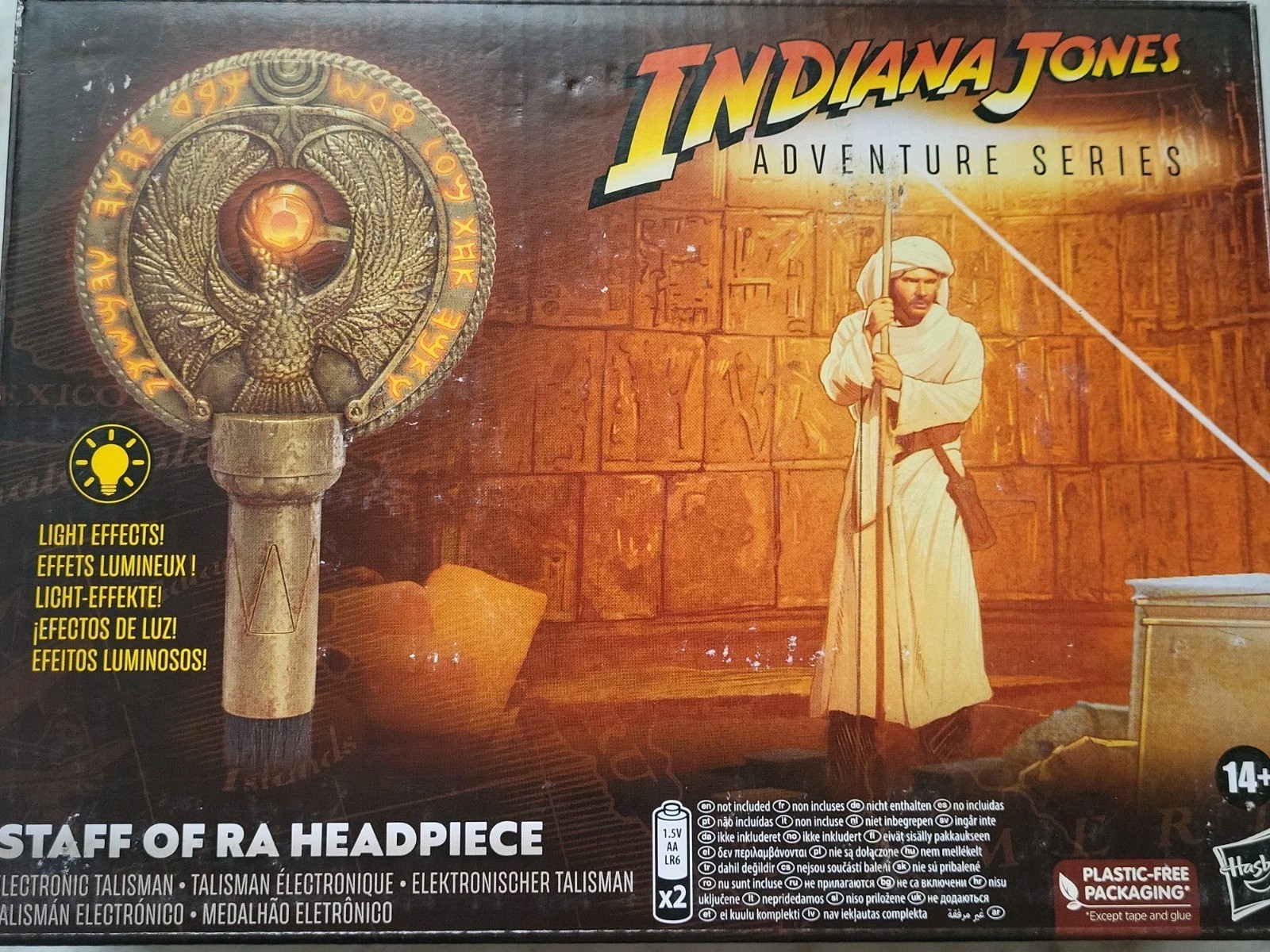 Indiana Jones Adventure Series Staff of Ra Headpiece Electronic New Damaged Box