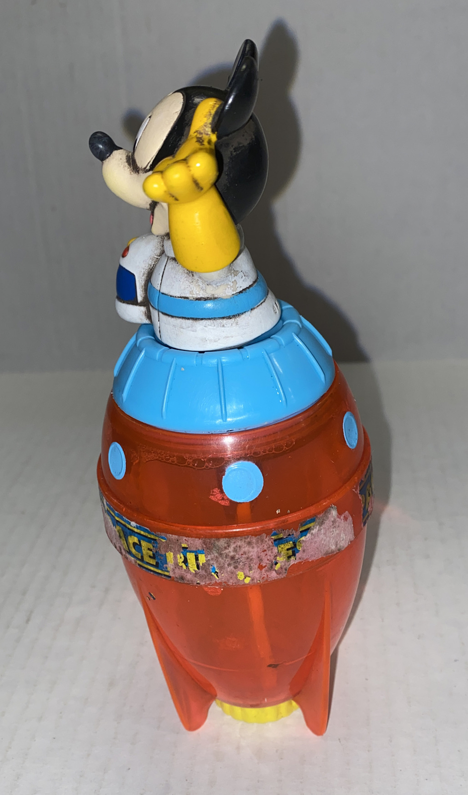For Restore Parts Vintage Mickey Mouse Rocket Space Bubbles Toy