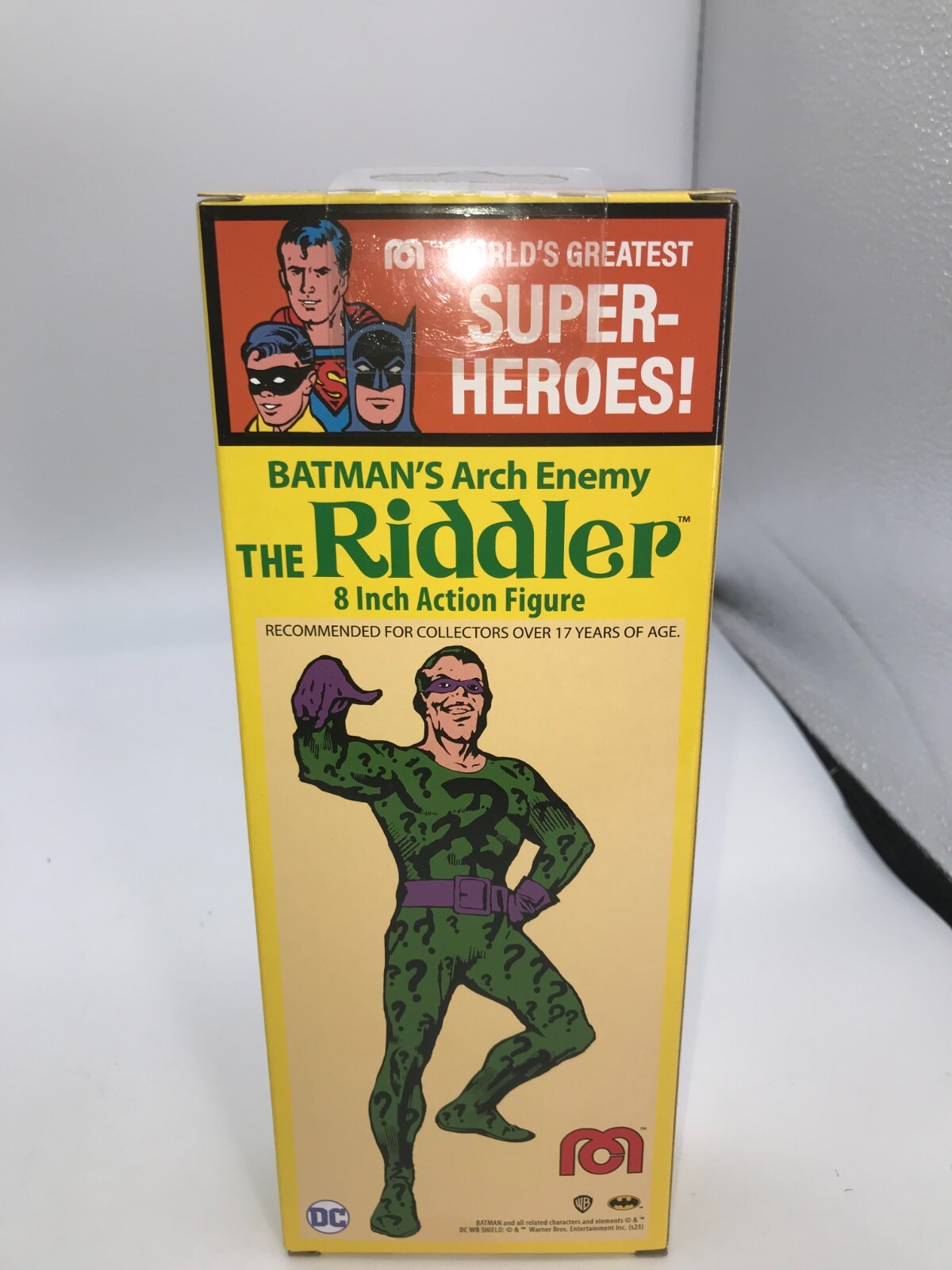 Mego Riddler 8″ Figure 50th Anniversary DC Comics World’s Greatest MINTY