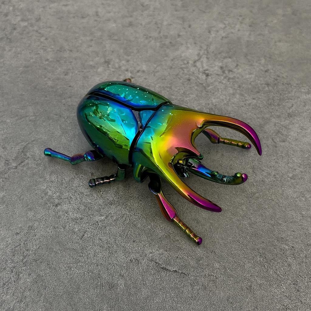 Kids Insect Toy Set Beetle Figures Educational Science Bug Animal Model Kit