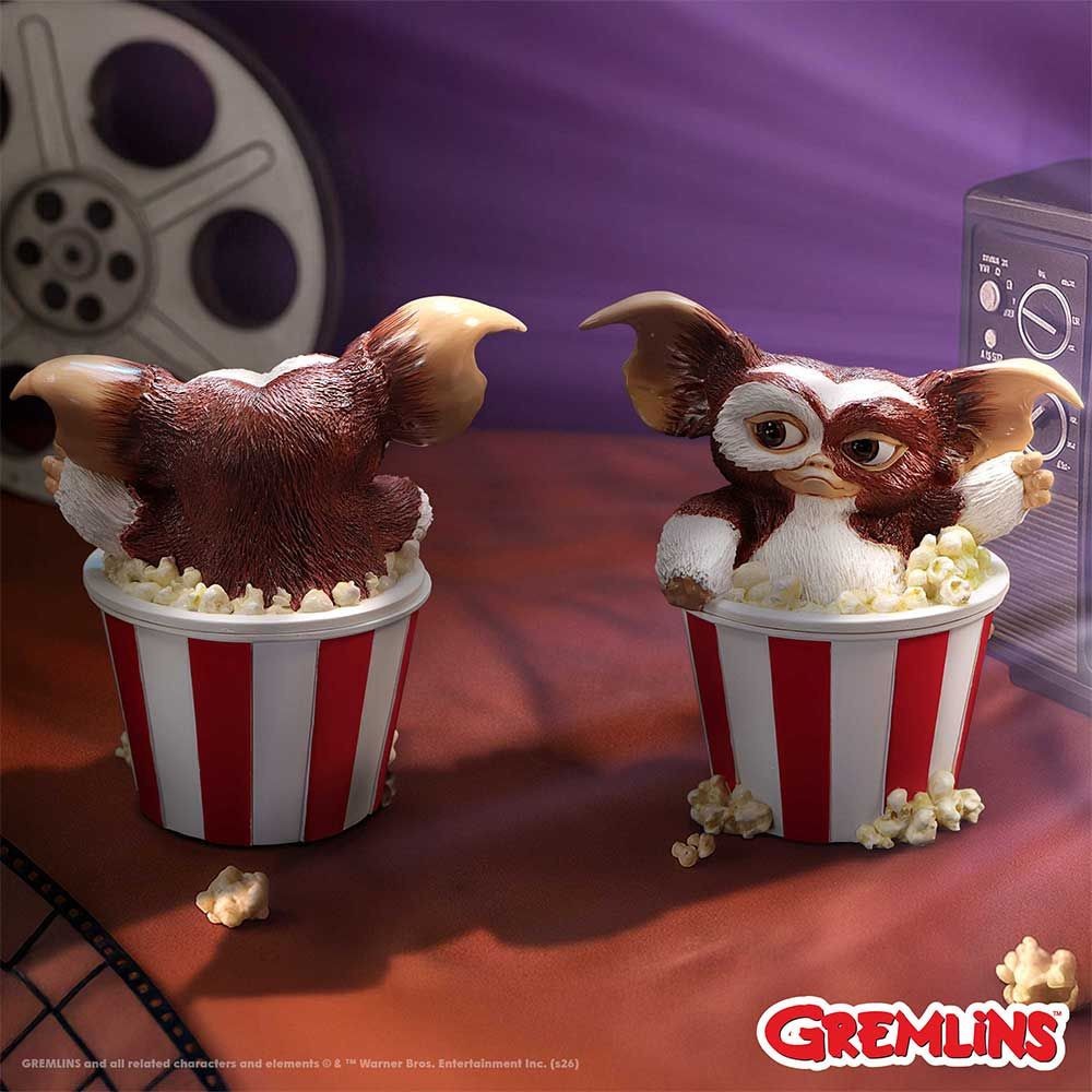 NEMESIS NOW GREMLINS GIZMO FEAST BOX 14.5 cm HAND PAINTED POLYRESIN STATUE MIB