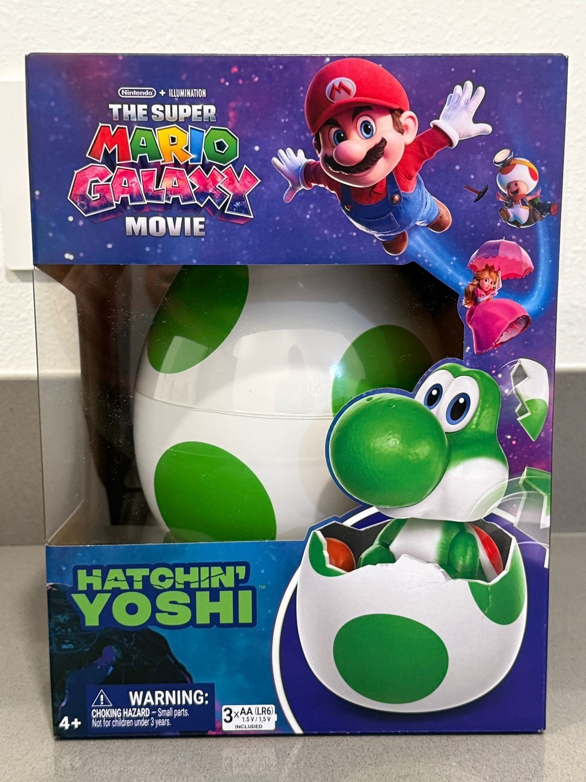 Hatchin’ Yoshi The Super Mario Galaxy Movie Interactive Yoshi Figure