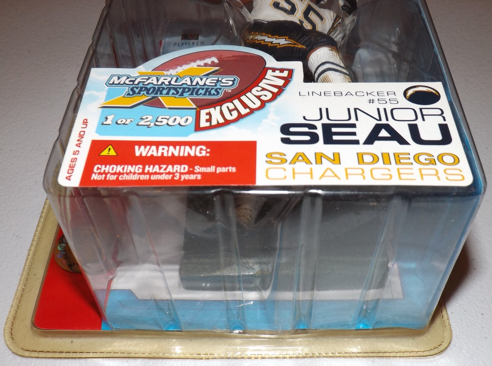 McFarlane SportsPicks 2003 Junior Seau San Diego Chargers 1 Of 2500 exclusive