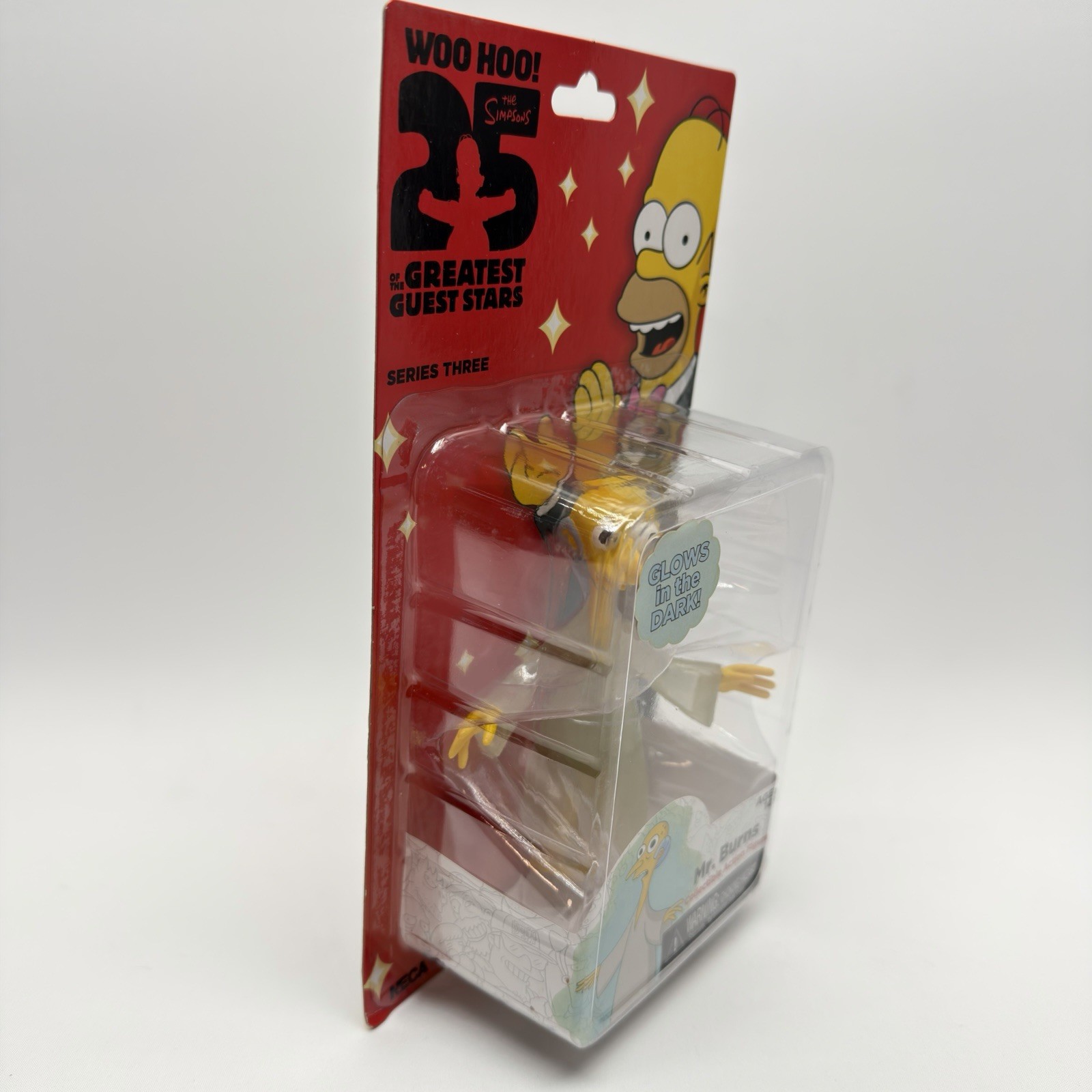 NECA Simpsons Mr Burns Glow In The Dark Figure 25th Anniversary 2014 Rare New