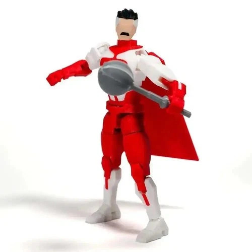 3D Printed Superhero Action Figures with Articulatable Limbs