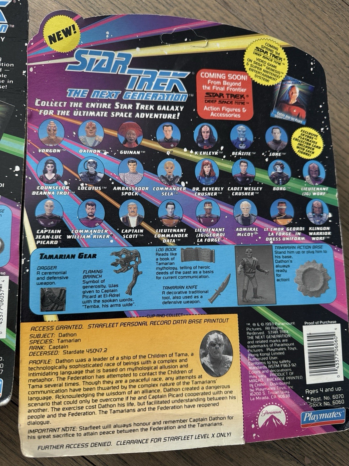 1993 Star Trek The Next Generation Playmates Action Figures, Lot of 13 MOC