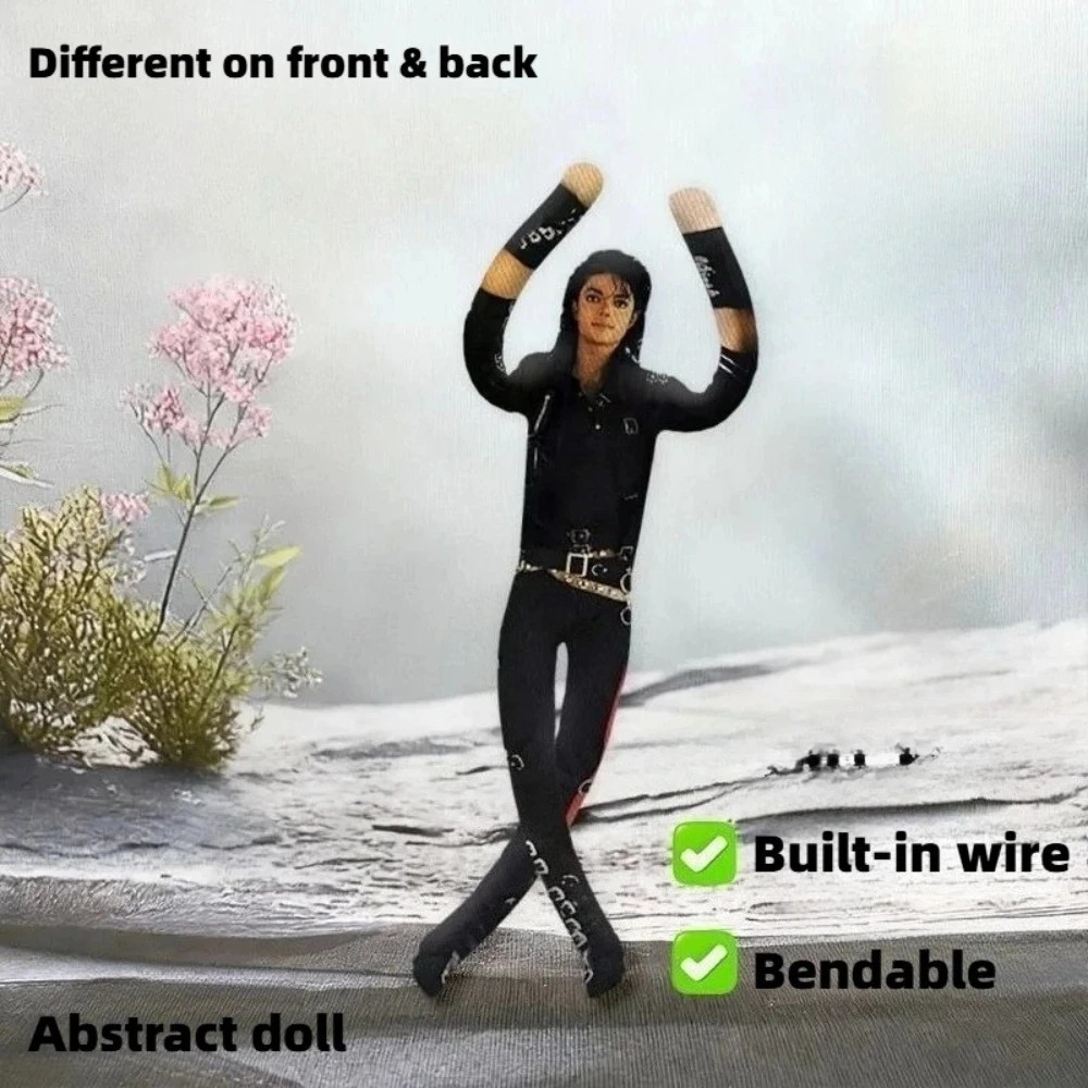 Michael Jackson Cosplay Doll Plush Stuffed Figure Abstract Joint Mobility Toy US