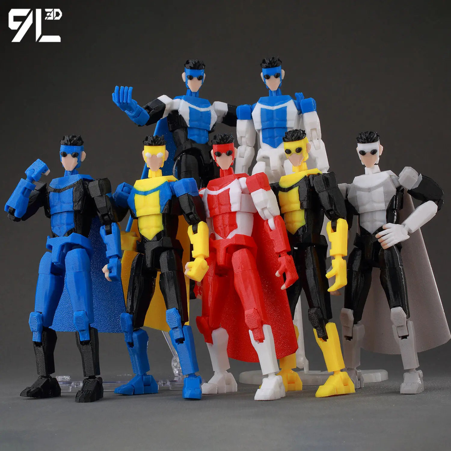 Lucky 13 Invincible Boy Conquer​ Omni Action Figure 3D Printed Anime Model
