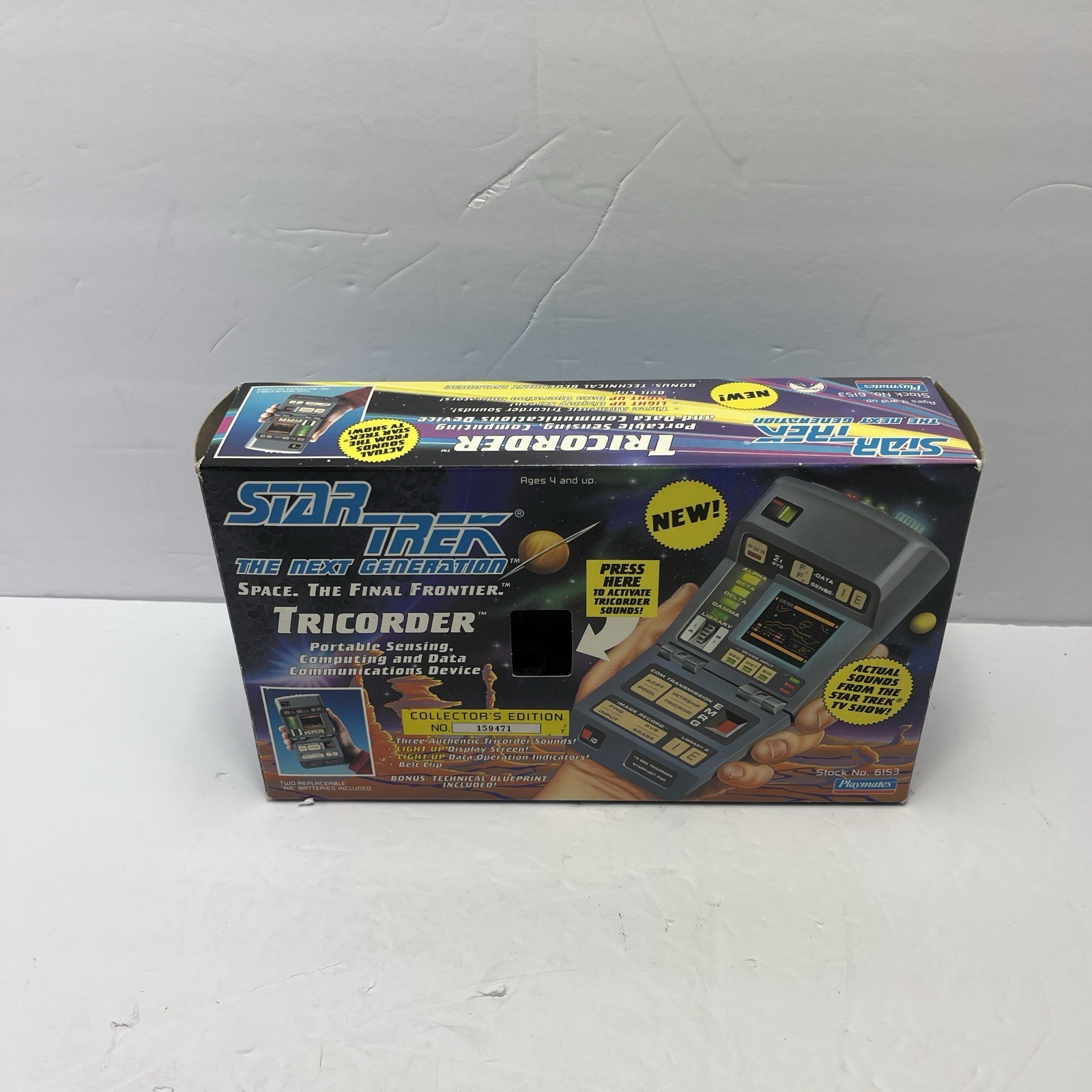 STAR TREK THE NEXT GENERATION TRICORDER New Open Box 1993 #6153 TESTED/WORKING