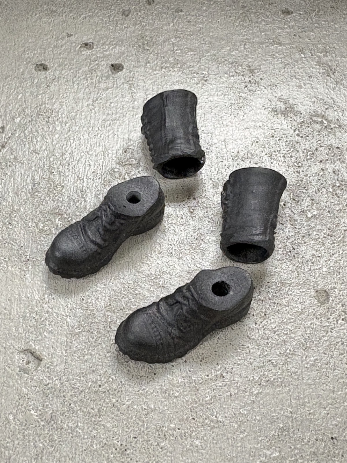 SU-MBT-BLK-V2: 1/12 Black Military Boots for Nota NT-01, NT-02, NT-02W base body
