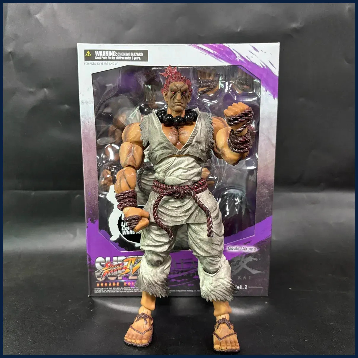 Play Arts Kai Gouki Akuma Limited Color White Cer Ultra Street Fighter IV