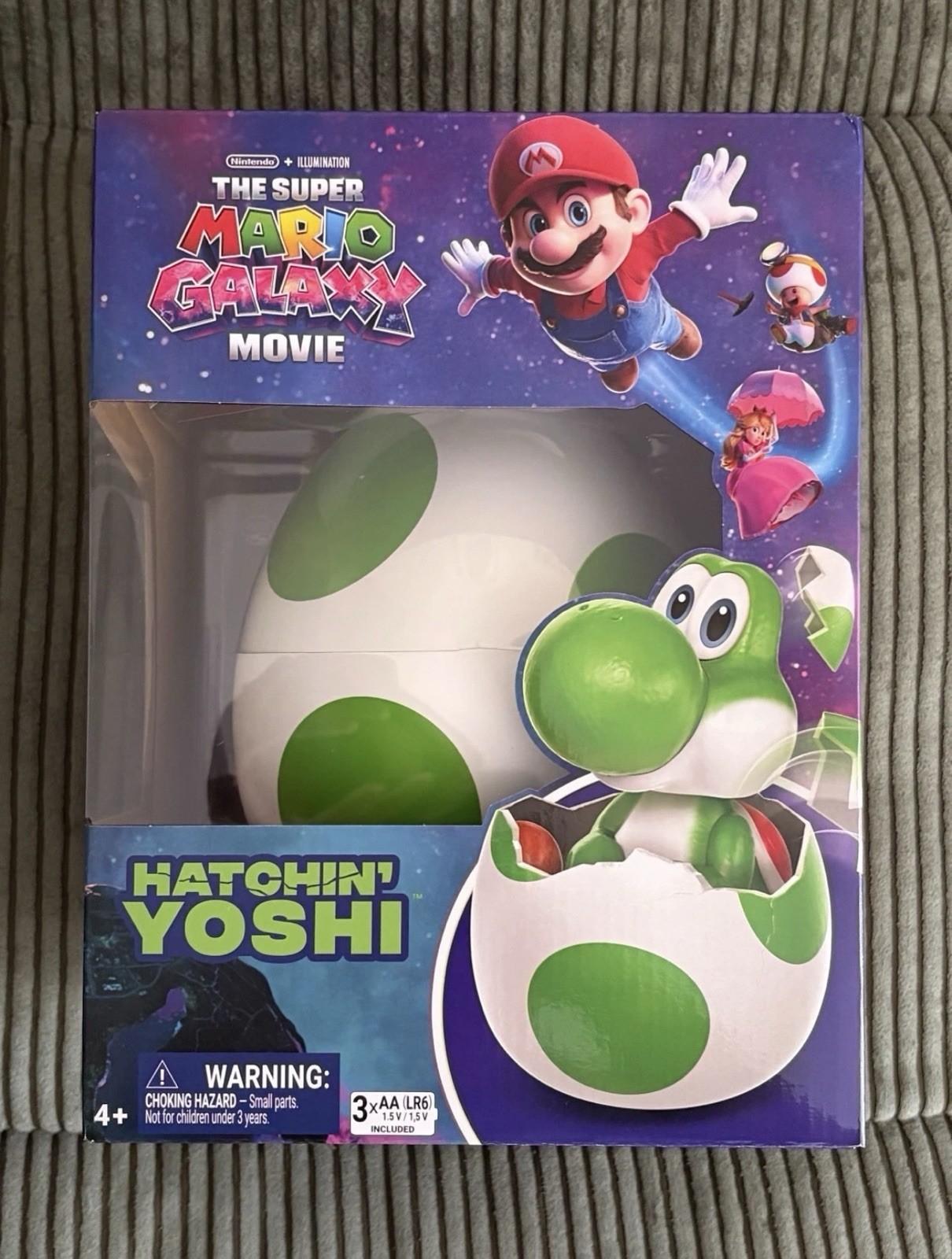 Hatchin’ Yoshi – The Super Mario Galaxy Movie Interactive Figure – Brand New