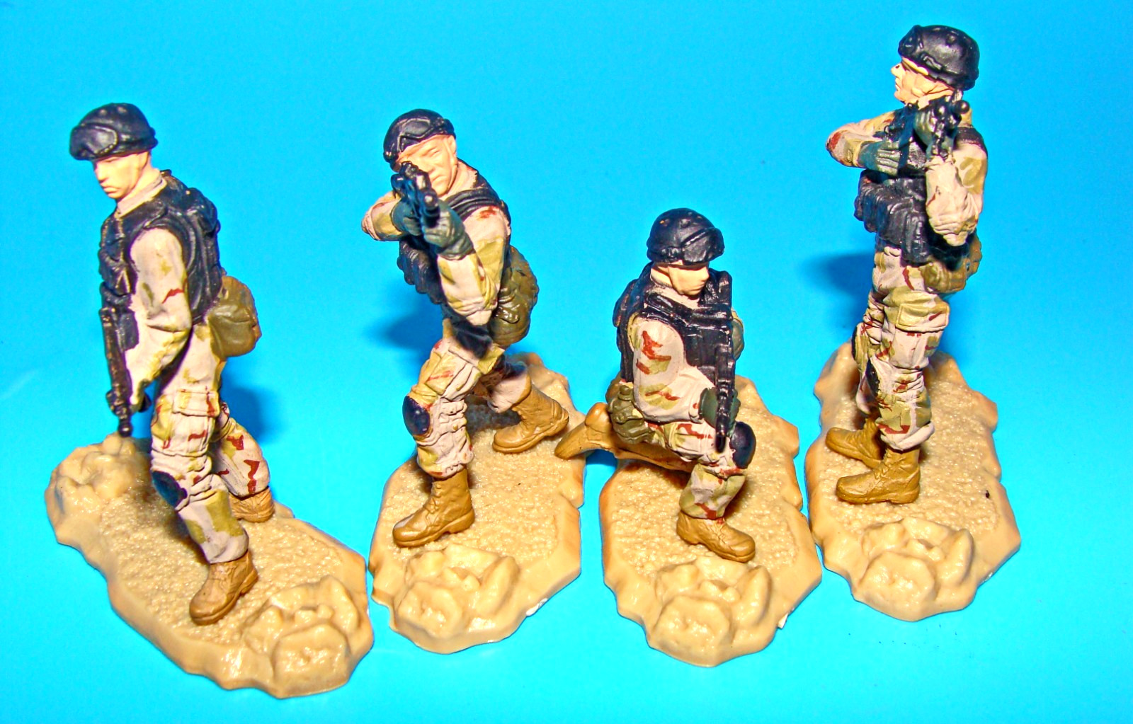 1:32 Forces of Valor Unimax U.S. Navy Seal Delta Black Hawk Down Figures Set Lot