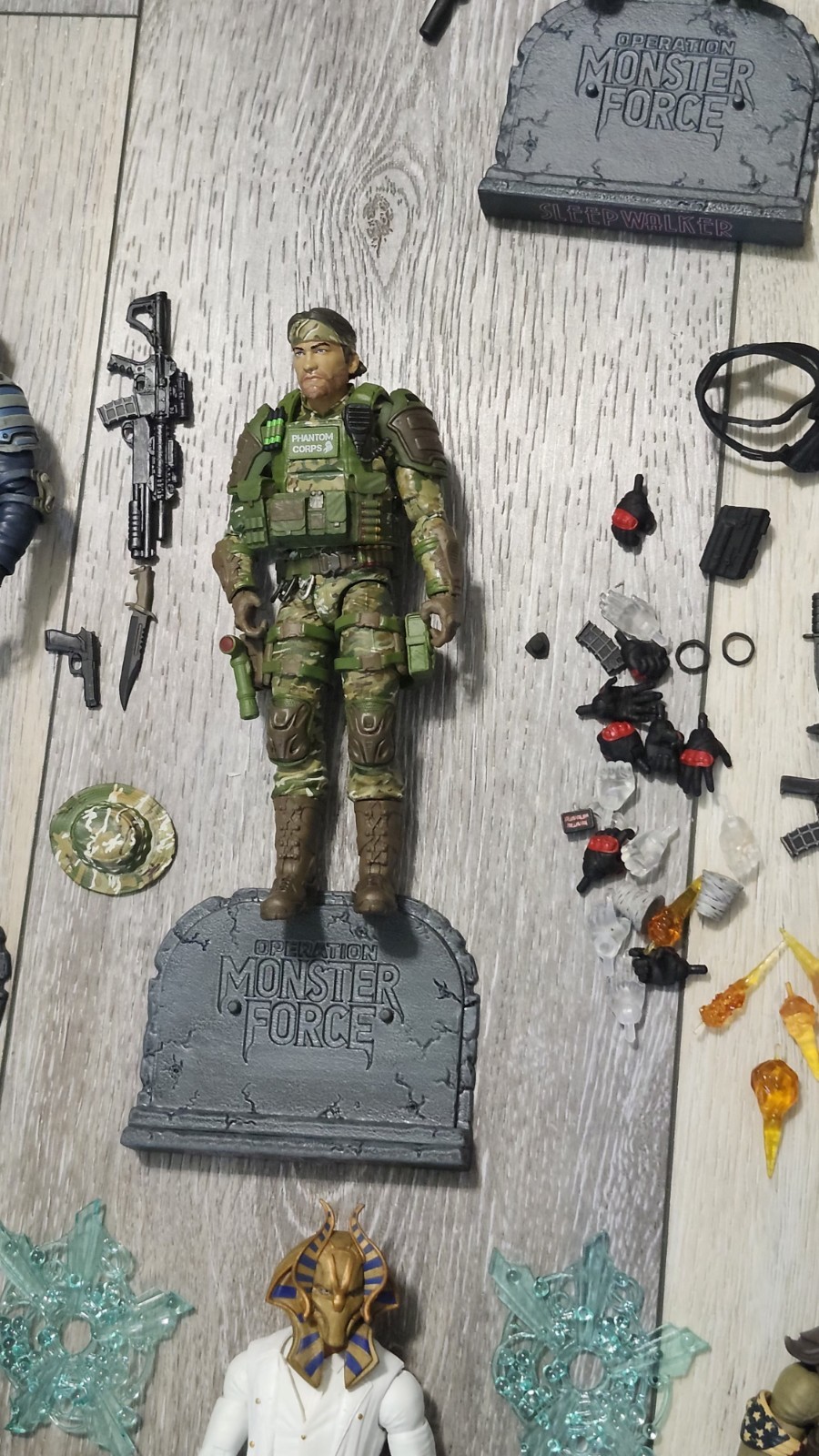 Operation Monster Force Lot 10 Figures Doner Party Eraser Delta Red Special Ops
