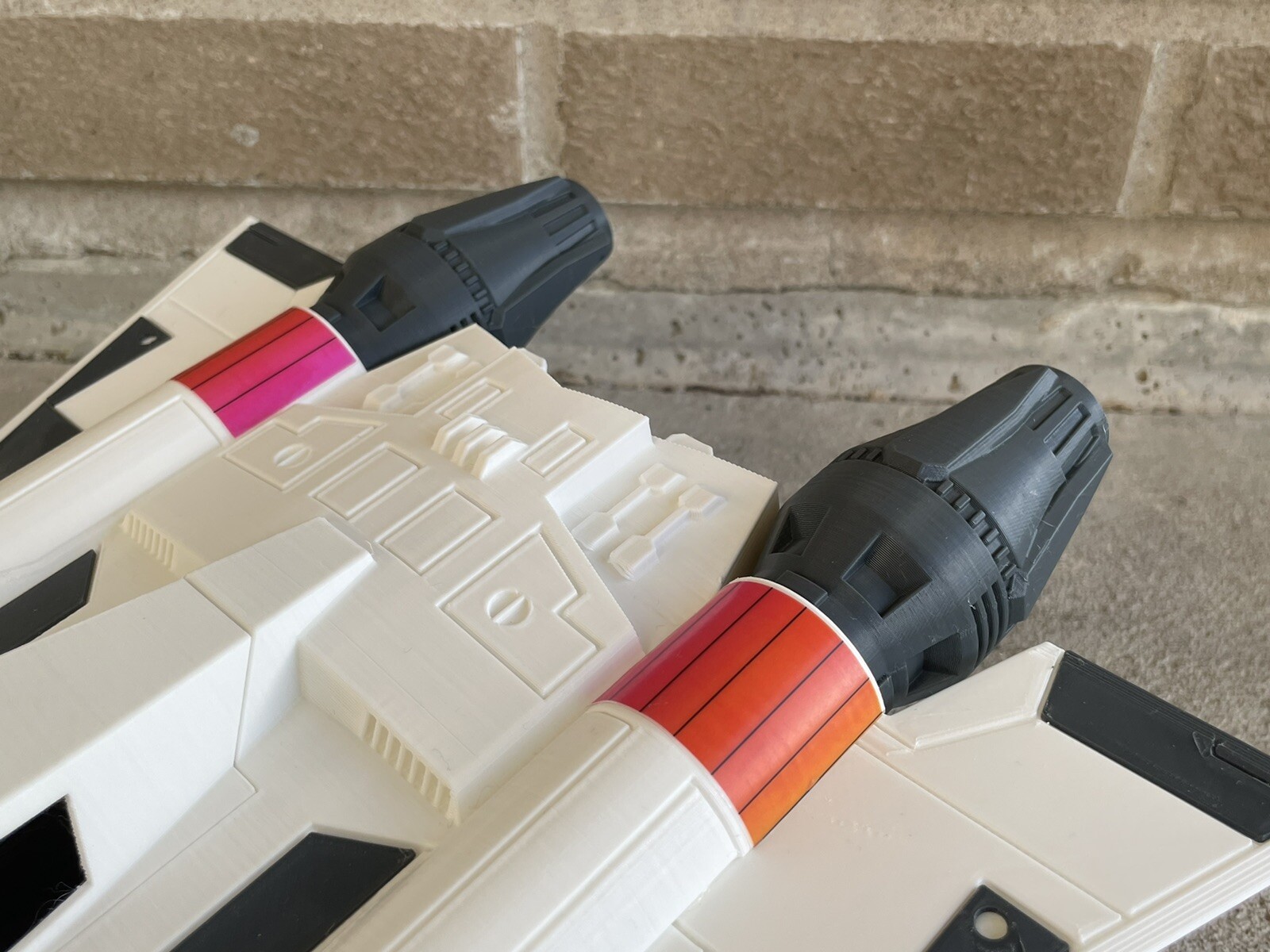 Buck Rogers Starfighter 3D Printed for 3.75″ Action Figures Dual Cockpit