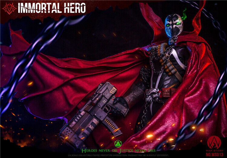 New WAR STORY WS013 1/6 Male Spawn Immortal Hero Model For 12”Action Figure Toy