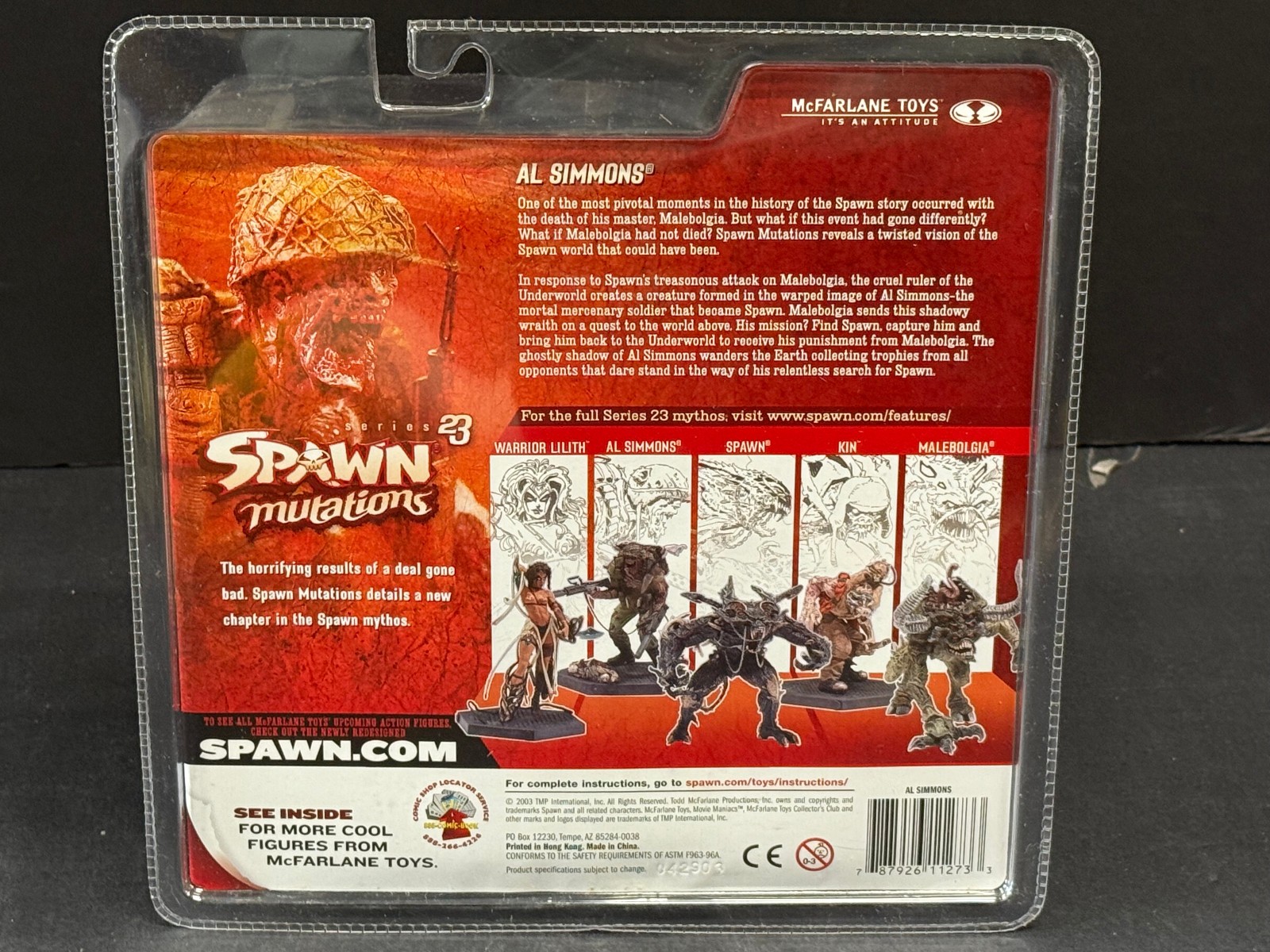 Al Simmons Action Figure Spawn Mutations Series 23 McFarlane Toys 2003