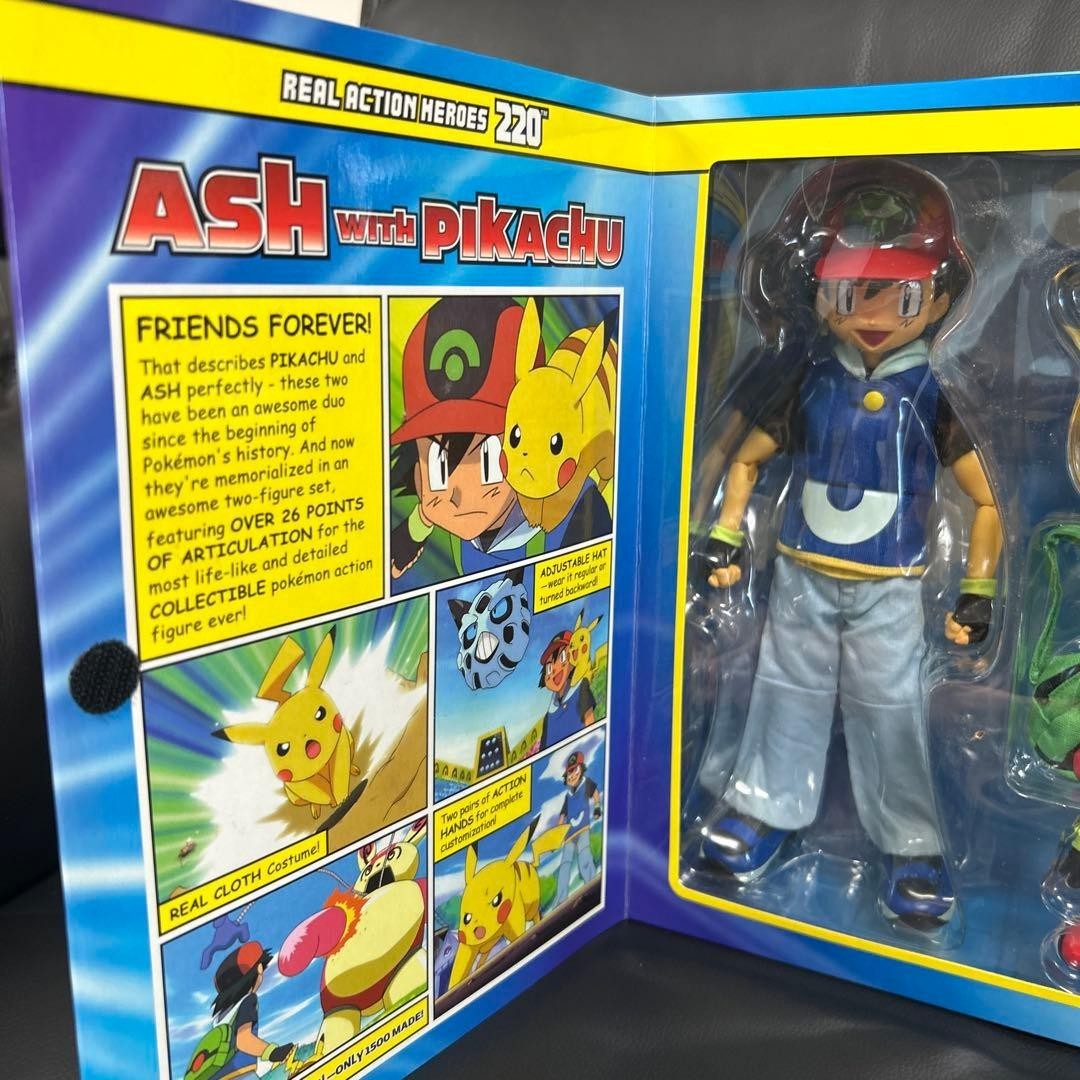 Medicom Toy RAH 220 Pokemon Advanced Generation Ash Ketchum Satoshi Pikachu Rare