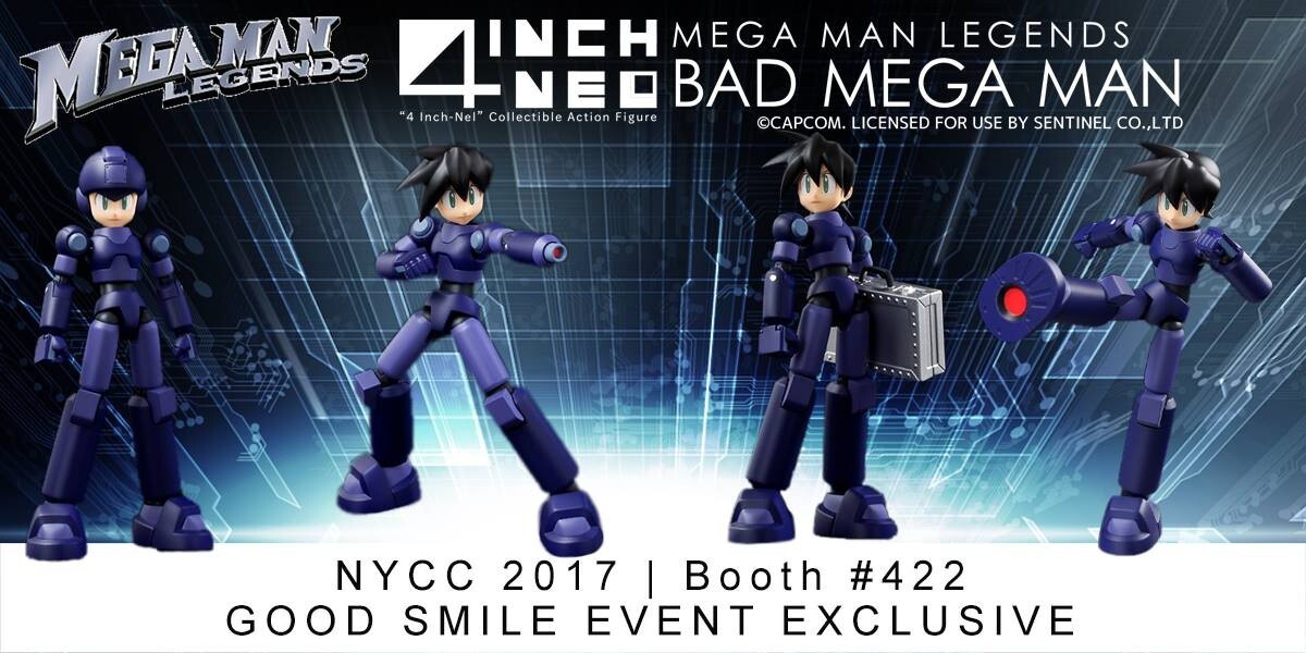 Sentinel 4 Inch Nel Rockman Mega Man Legends: waru Rock Action Figure NYCC 2017