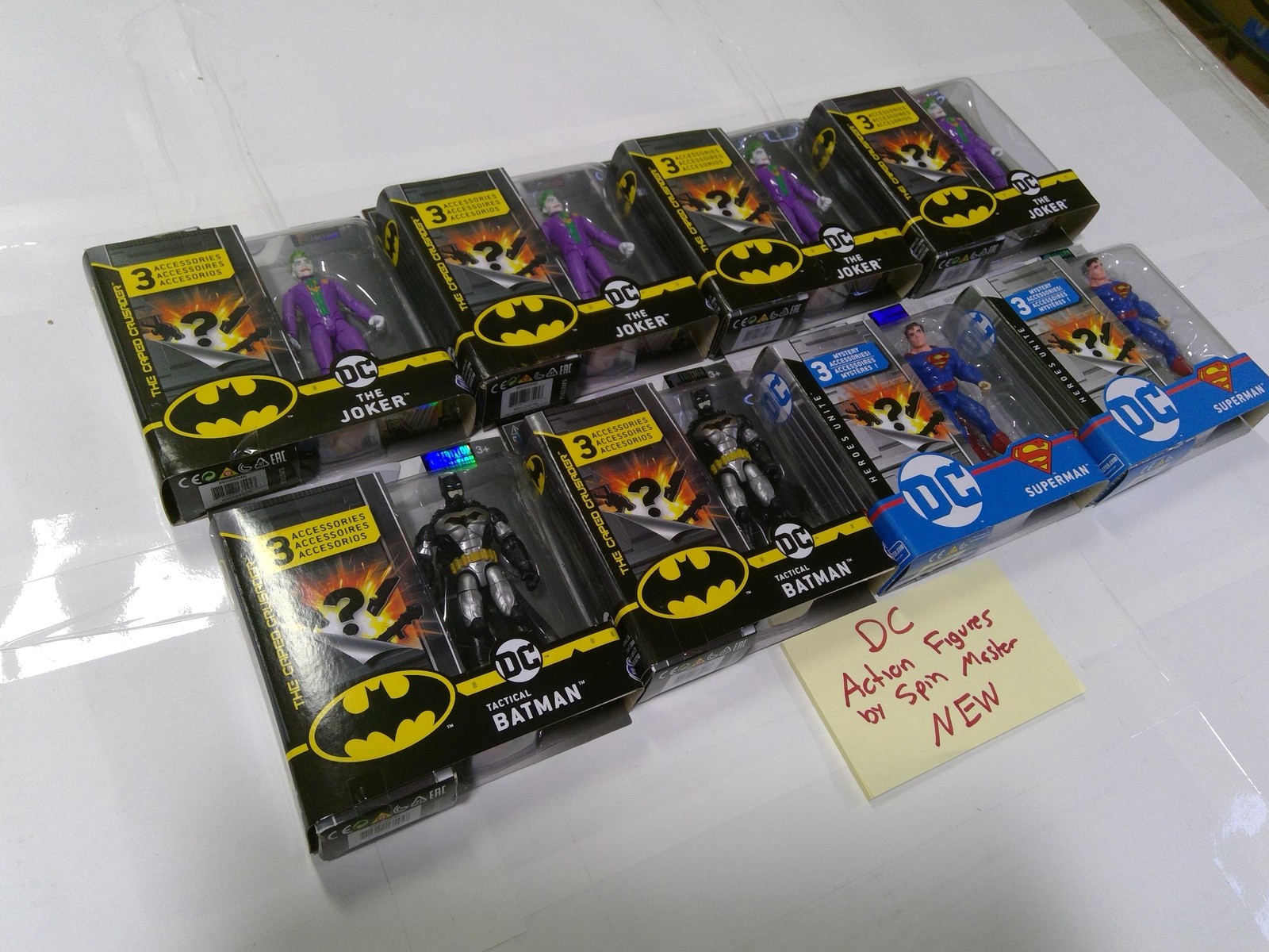 DC Comics Batman Joker Superman Figure Set 10pc Spin Master Boxed Toy New Multi
