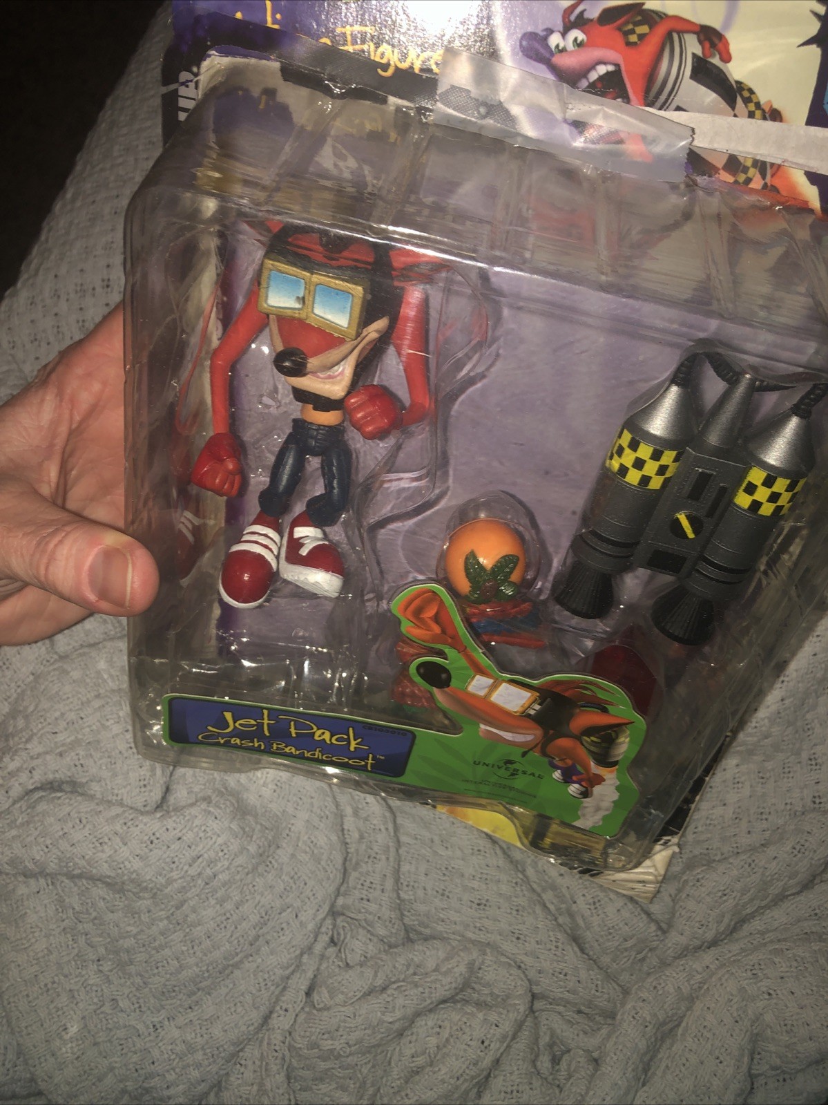 Jet Pack Crash Bandicoot Action Figure Resaurus Toy Figurine PlayStation 1998 PS